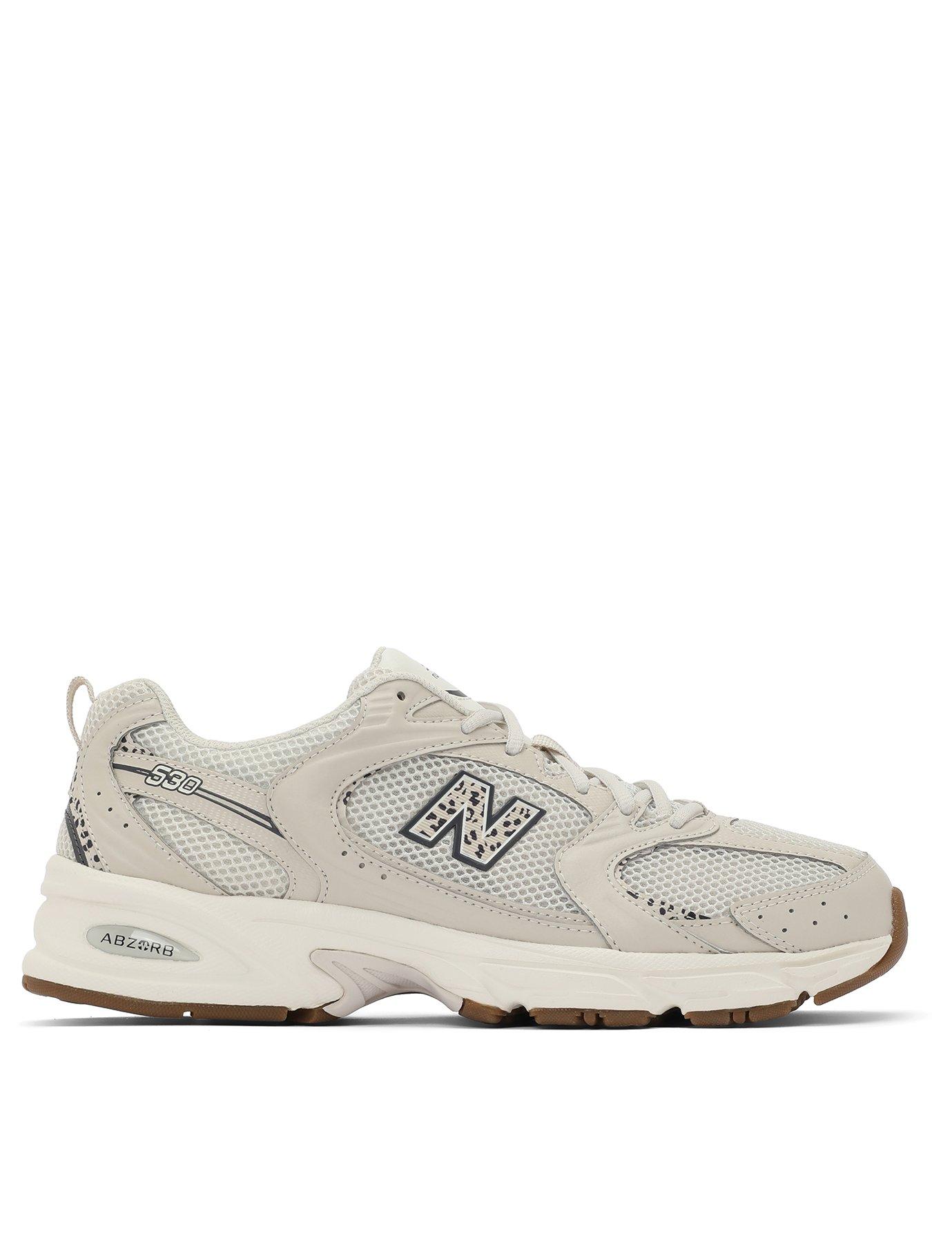 undefined Womens 530 Leopard Print Trainers - Beige