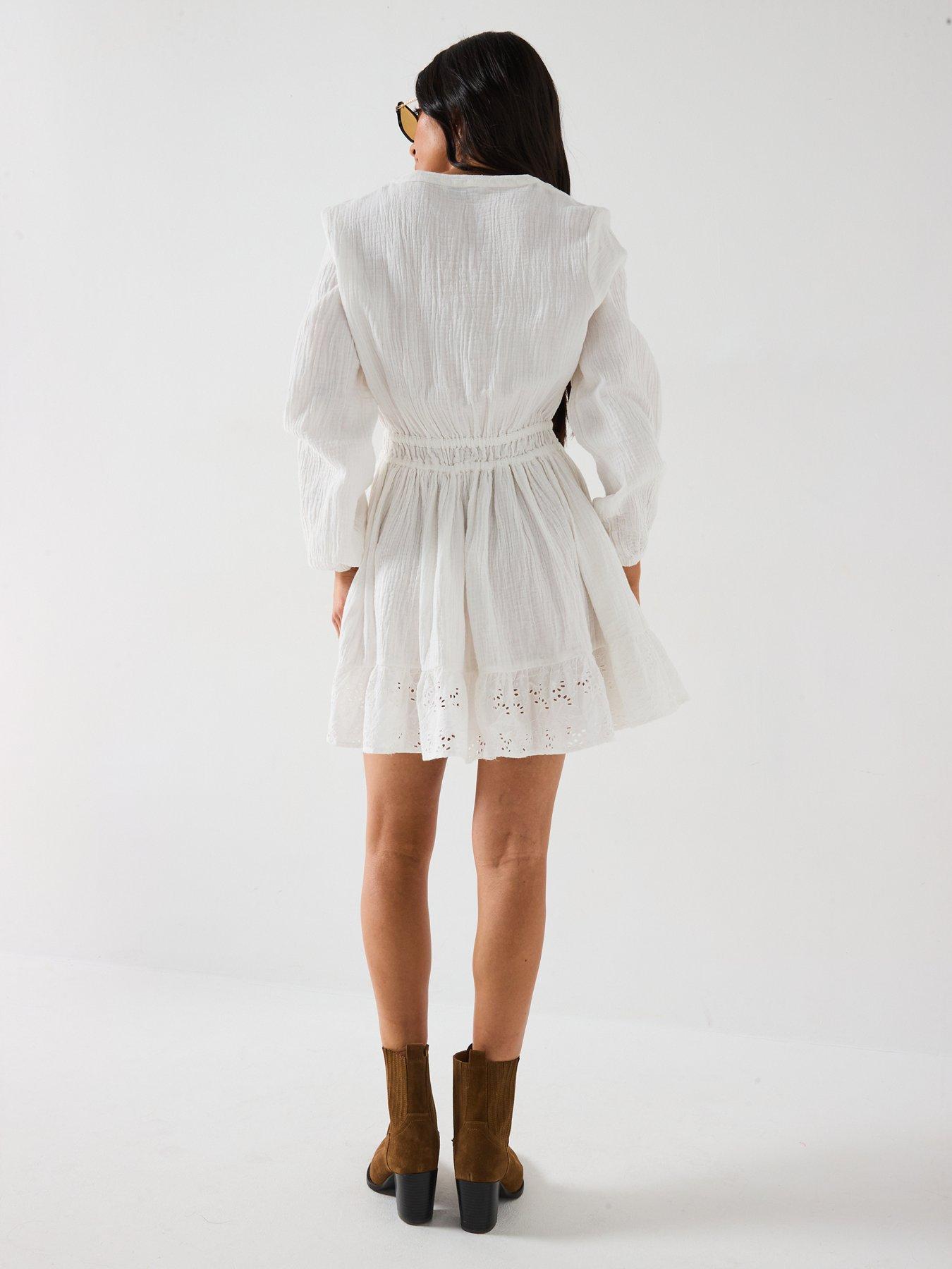 v-by-very-broderie-frill-hem-mini-dress-whitestillFront