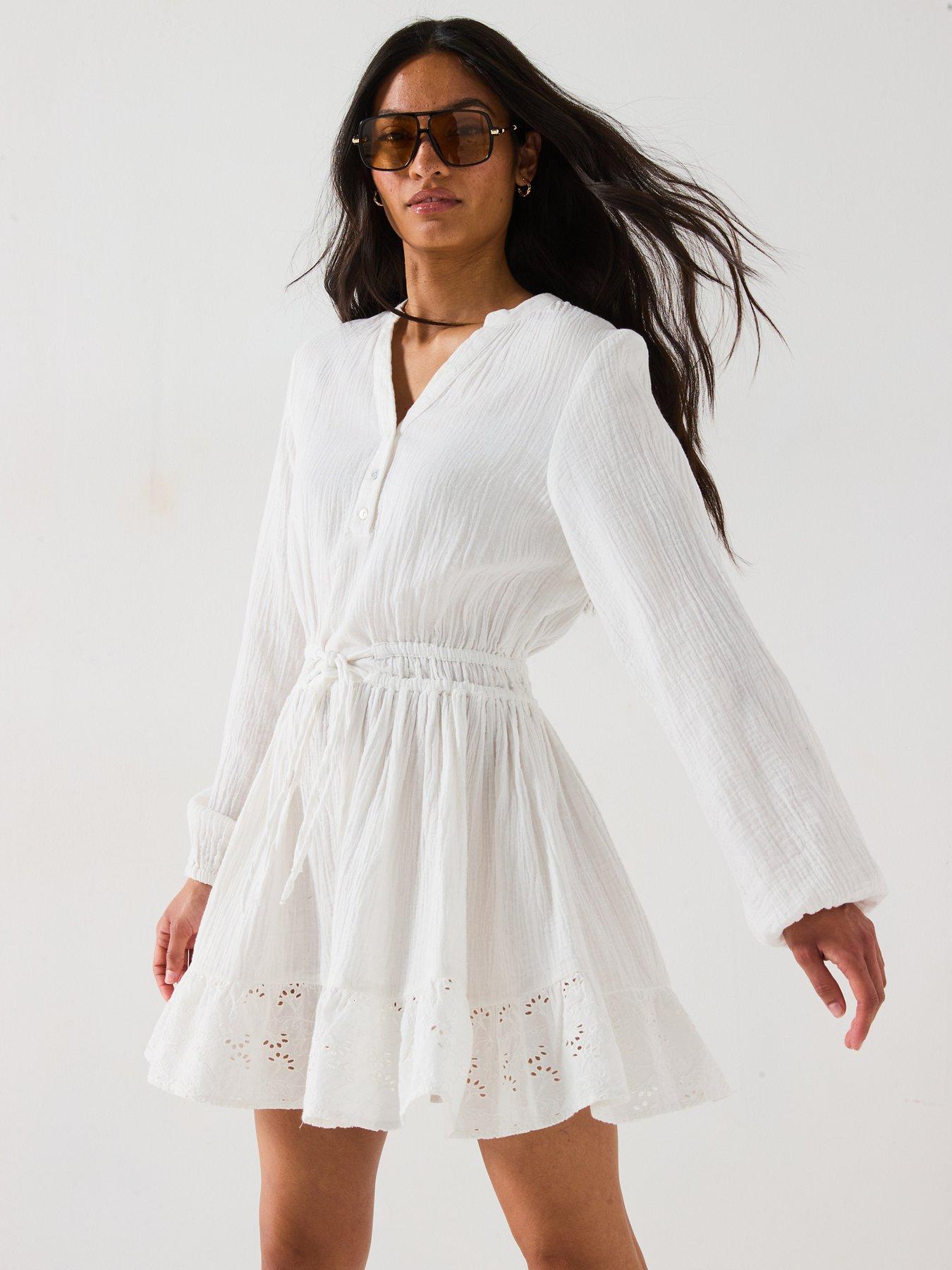 v-by-very-broderie-frill-hem-mini-dress-whiteoutfit