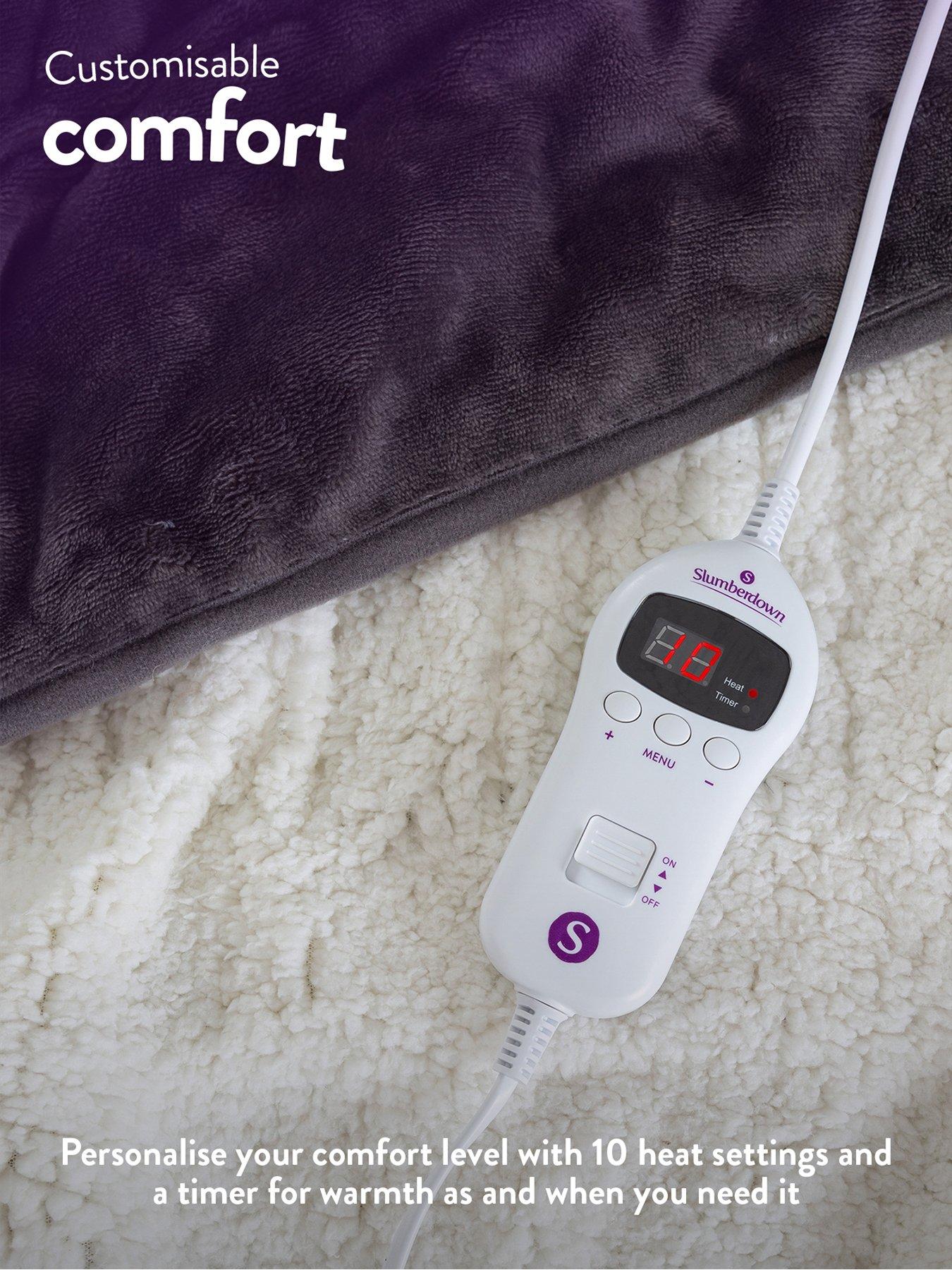 slumberdown-cosy-amp-snug-sherpa-fleece-heated-throw--charcoalnaturaloutfit