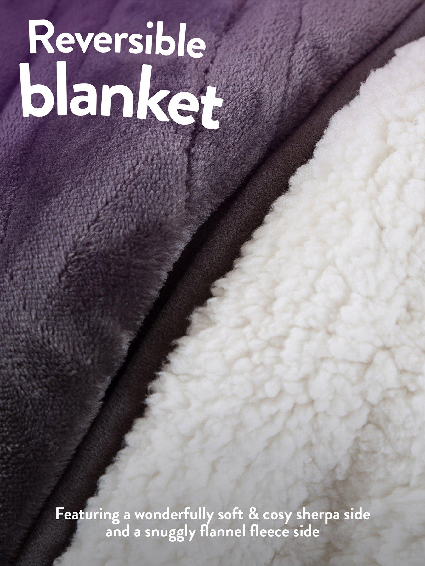 slumberdown-cosy-snug-sherpa-fleece-heated-throw--charcoalnaturaldetail