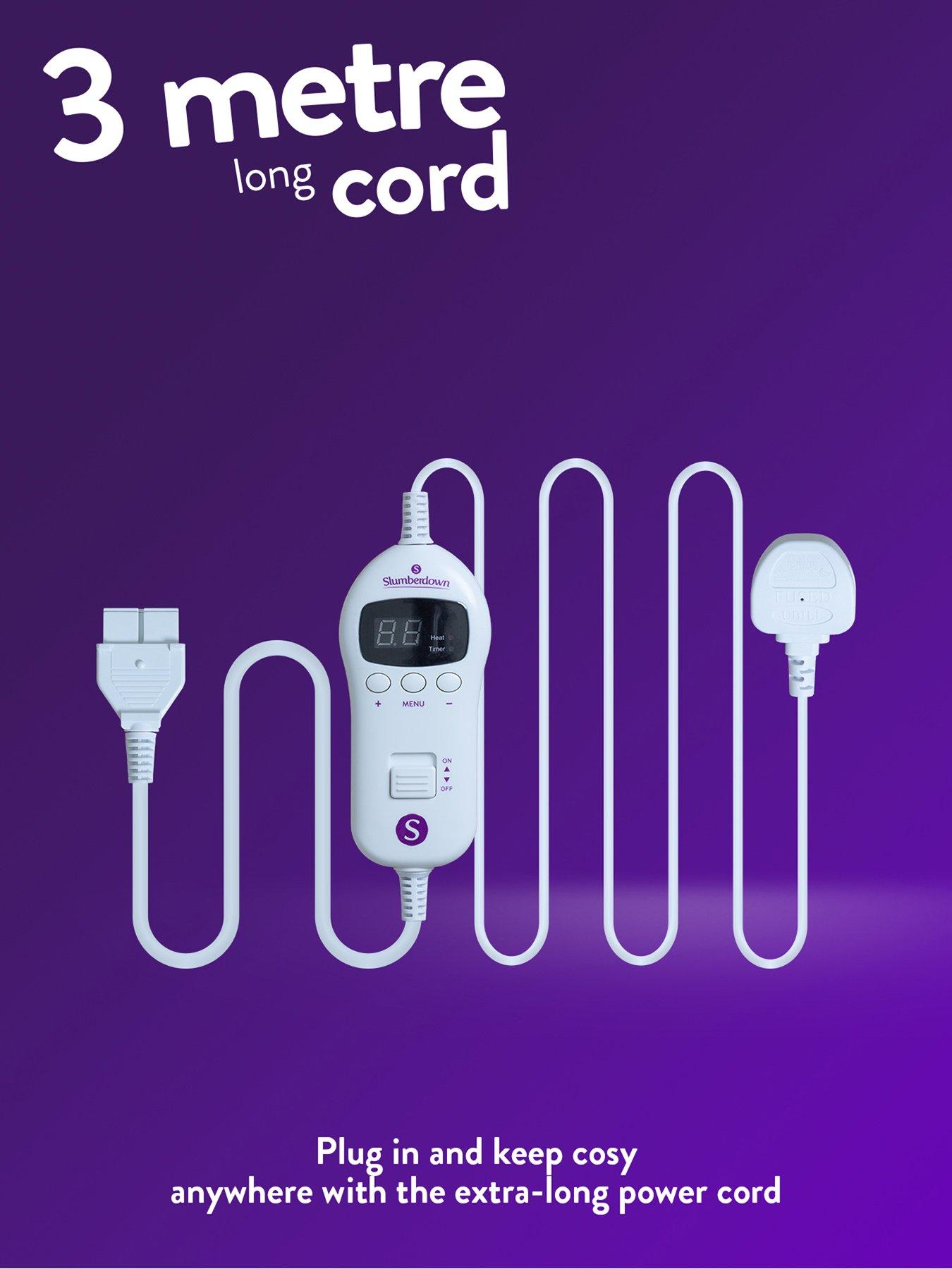 Image 5 of 6 of Slumberdown Cosy & Snug Sherpa Fleece Heated Throw- Charcoal/natural