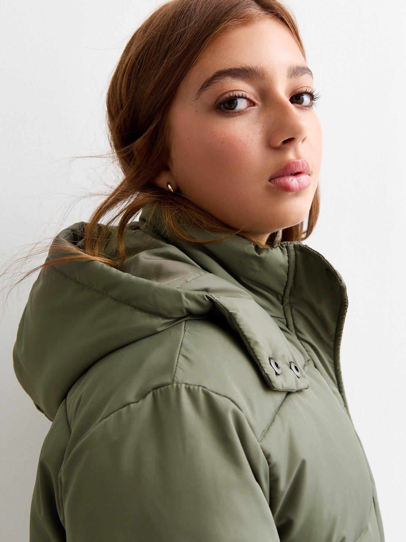 new-look-915-girls-khaki-tiered-shell-coatdetail