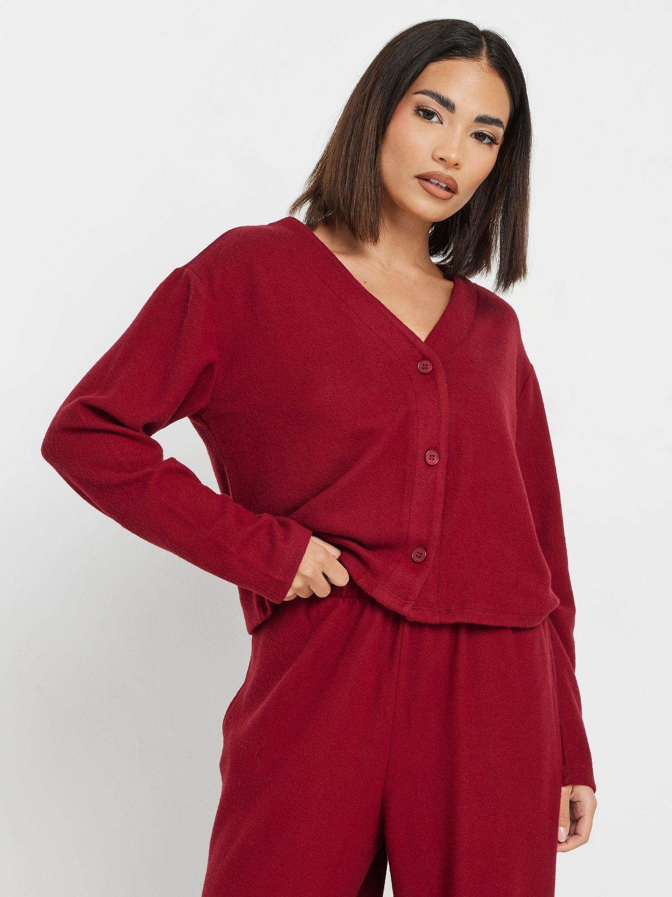 pixiegirl-petite-long-sleeve-cardigan-red