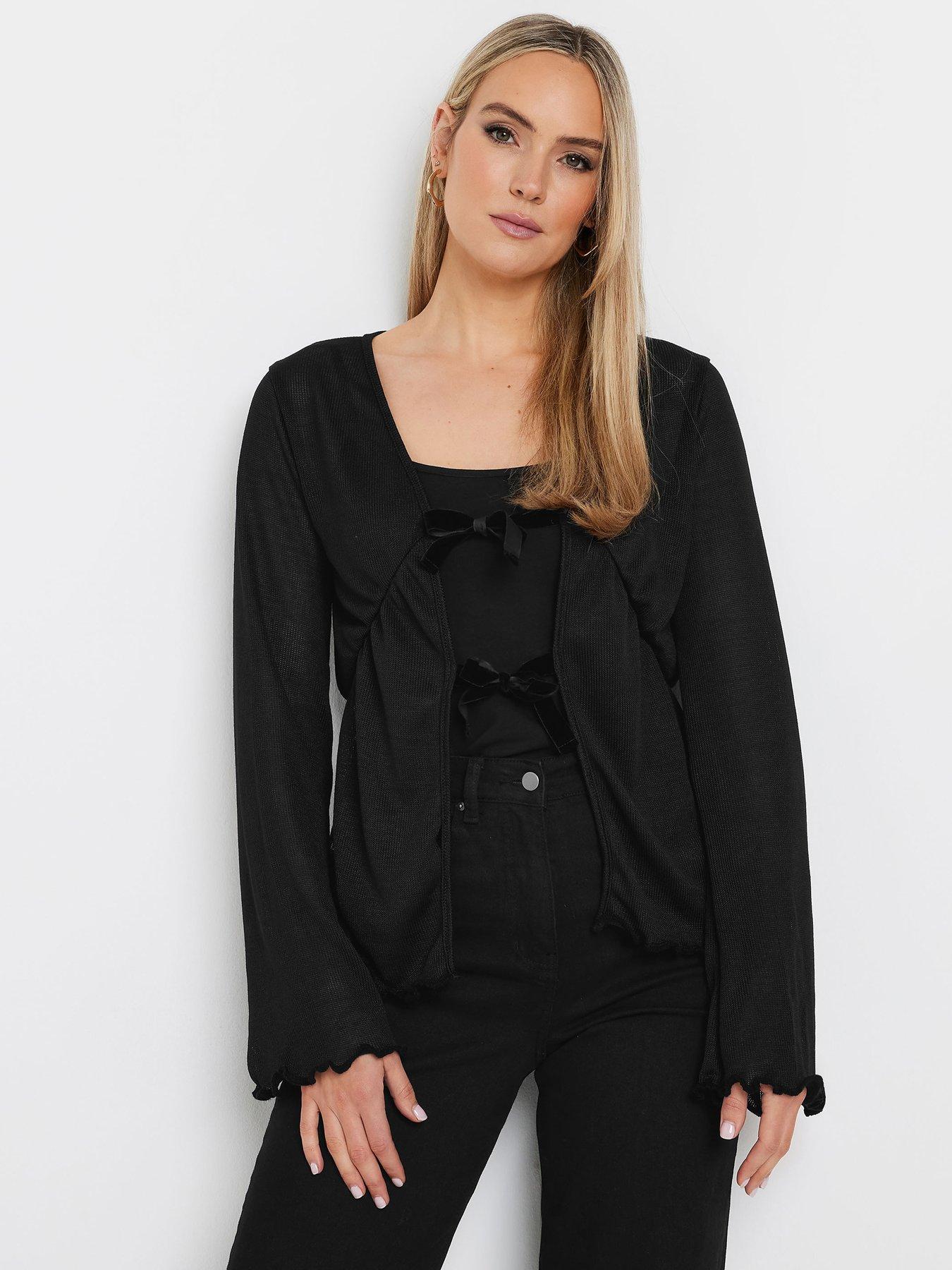 long-tall-sally-bow-front-top-black