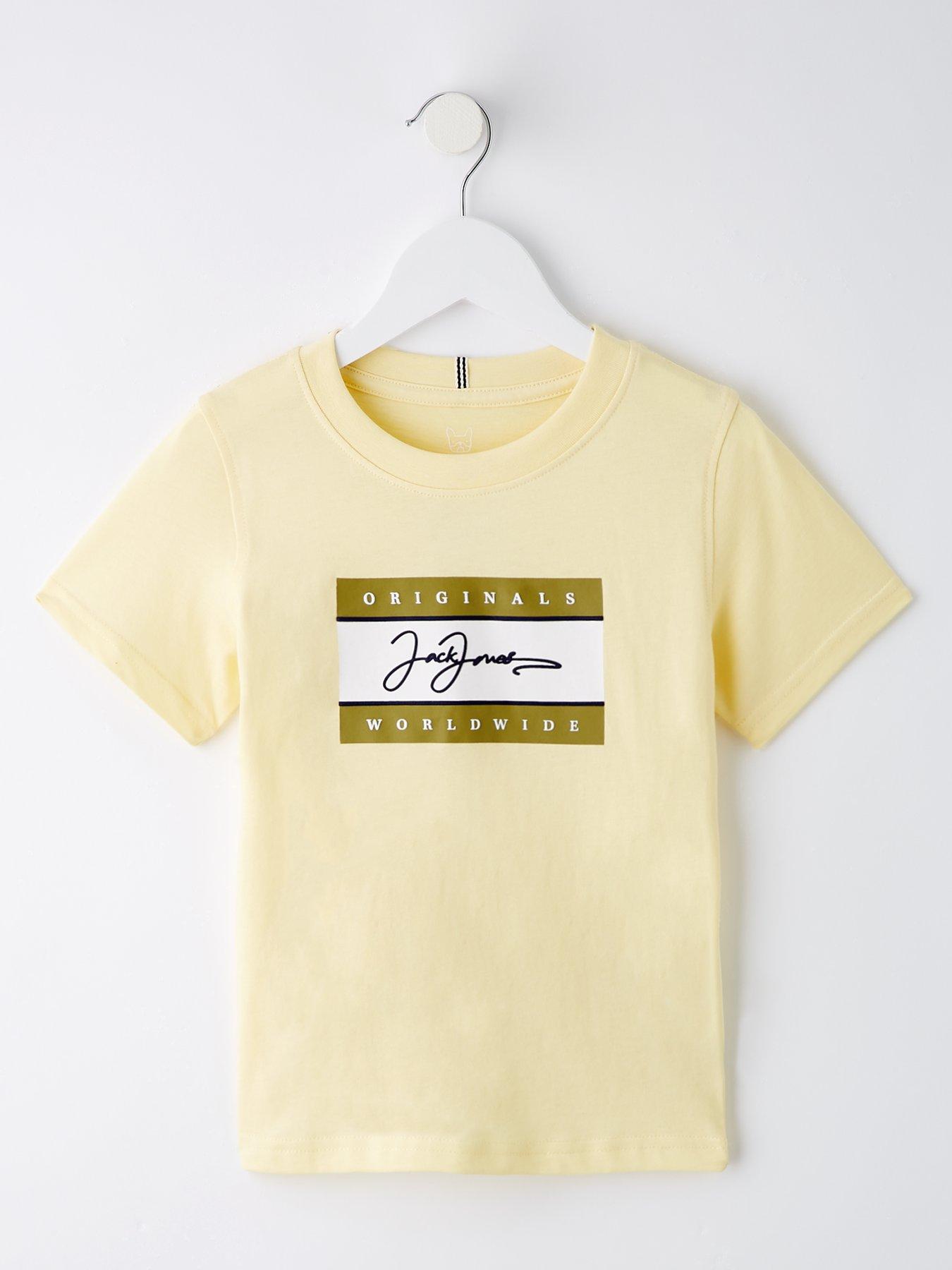 undefined Younger Boys Frederiksberg Boxscript Short Sleeve T-Shirt - Double Cream