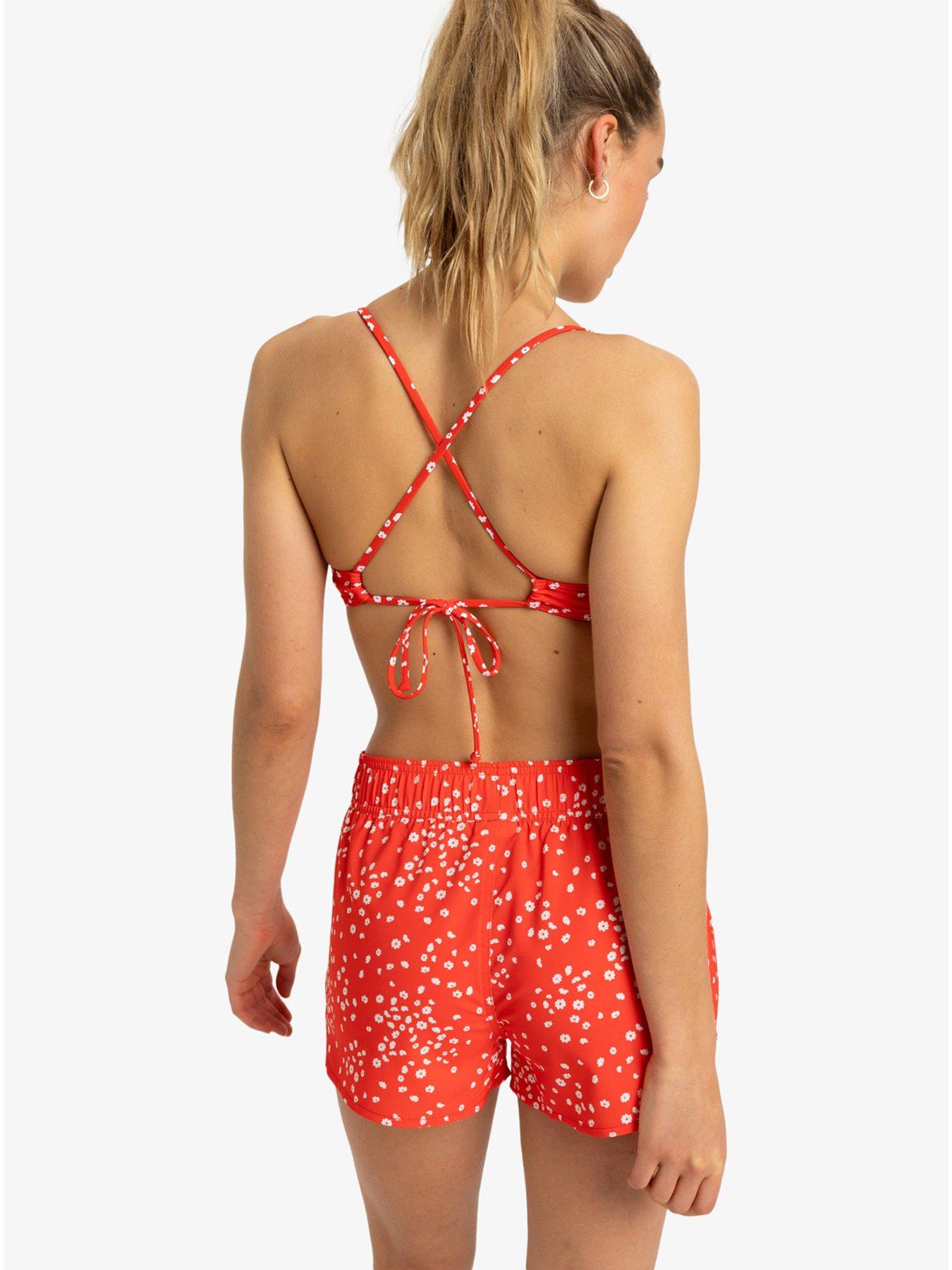 Image 2 of 4 of Roxy Womens Wave Printed 2 Inch Boardshorts - Red