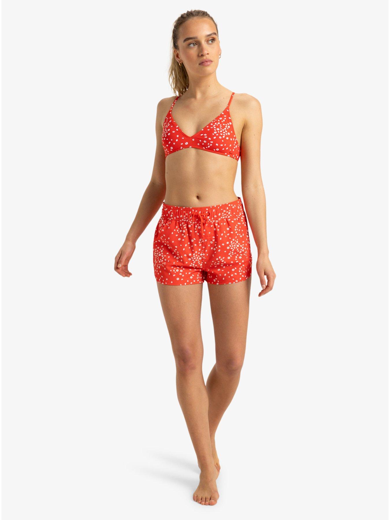 Image 3 of 4 of Roxy Womens Wave Printed 2 Inch Boardshorts - Red