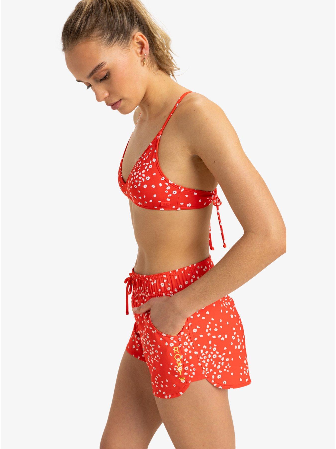 Image 4 of 4 of Roxy Womens Wave Printed 2 Inch Boardshorts - Red