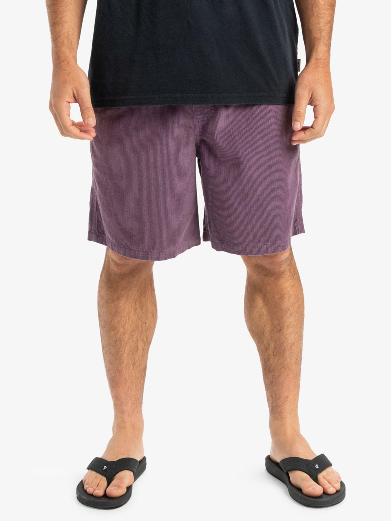 undefined Mens Taxer Cord Shorts - Purple