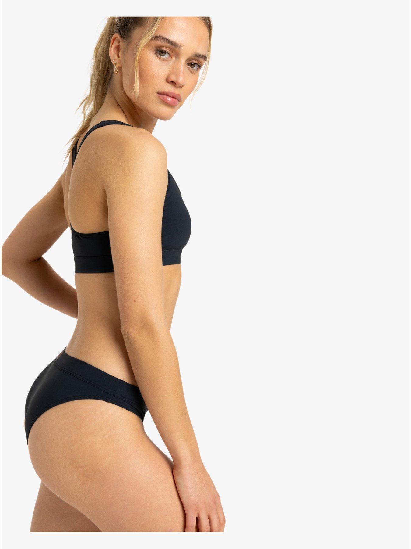 Image 3 of 3 of Roxy Womens Active Bikini Basic Pant Separate Bottom Swimsuit - Black
