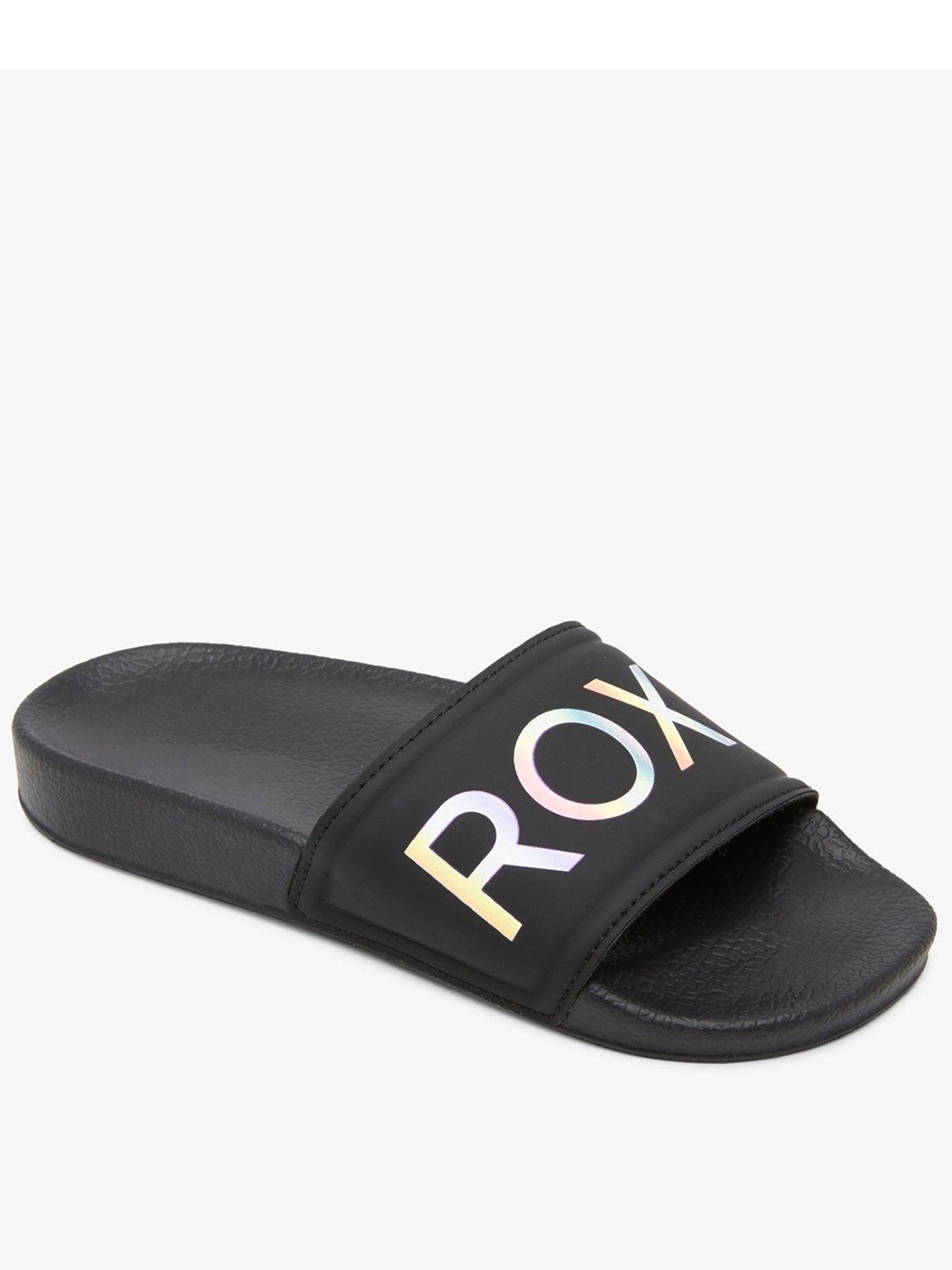 Roxy Girls Girl Slippy 2 Slide Sandals - Black