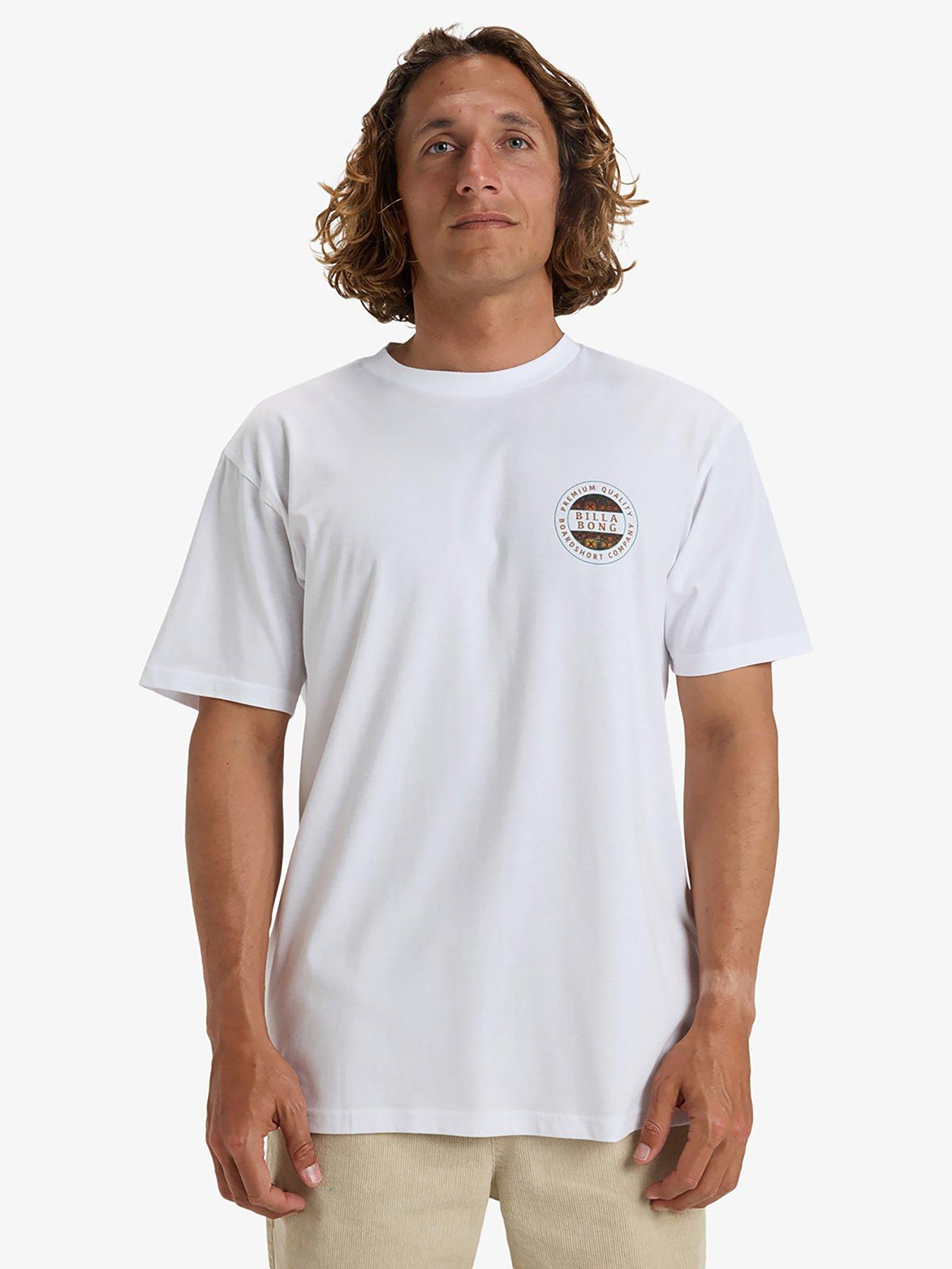 Billabong Mens Rotor Fill Short Sleeve Tee - White