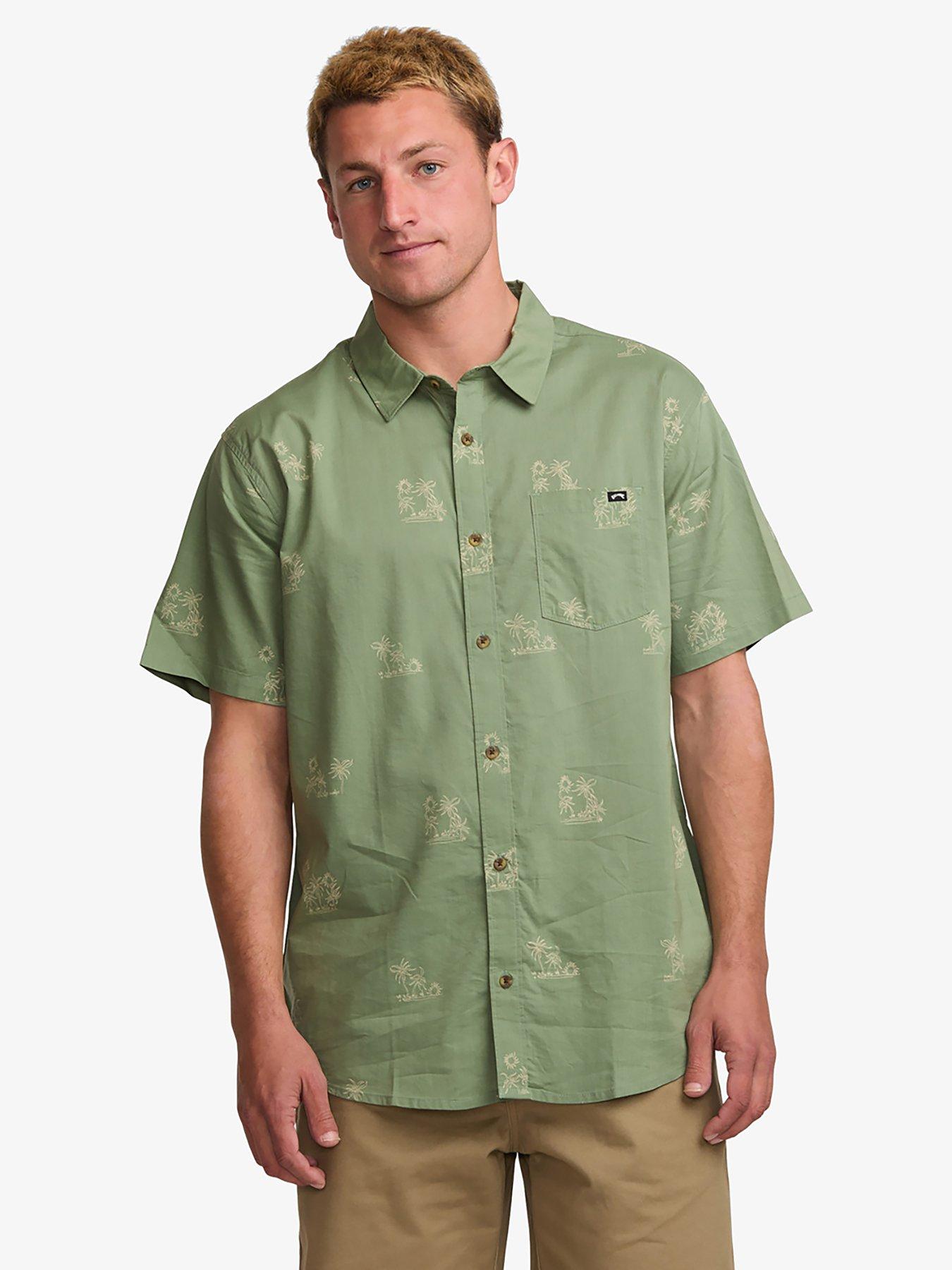 Billabong Mens Sundays Mini Short Sleeve Shirt - Green