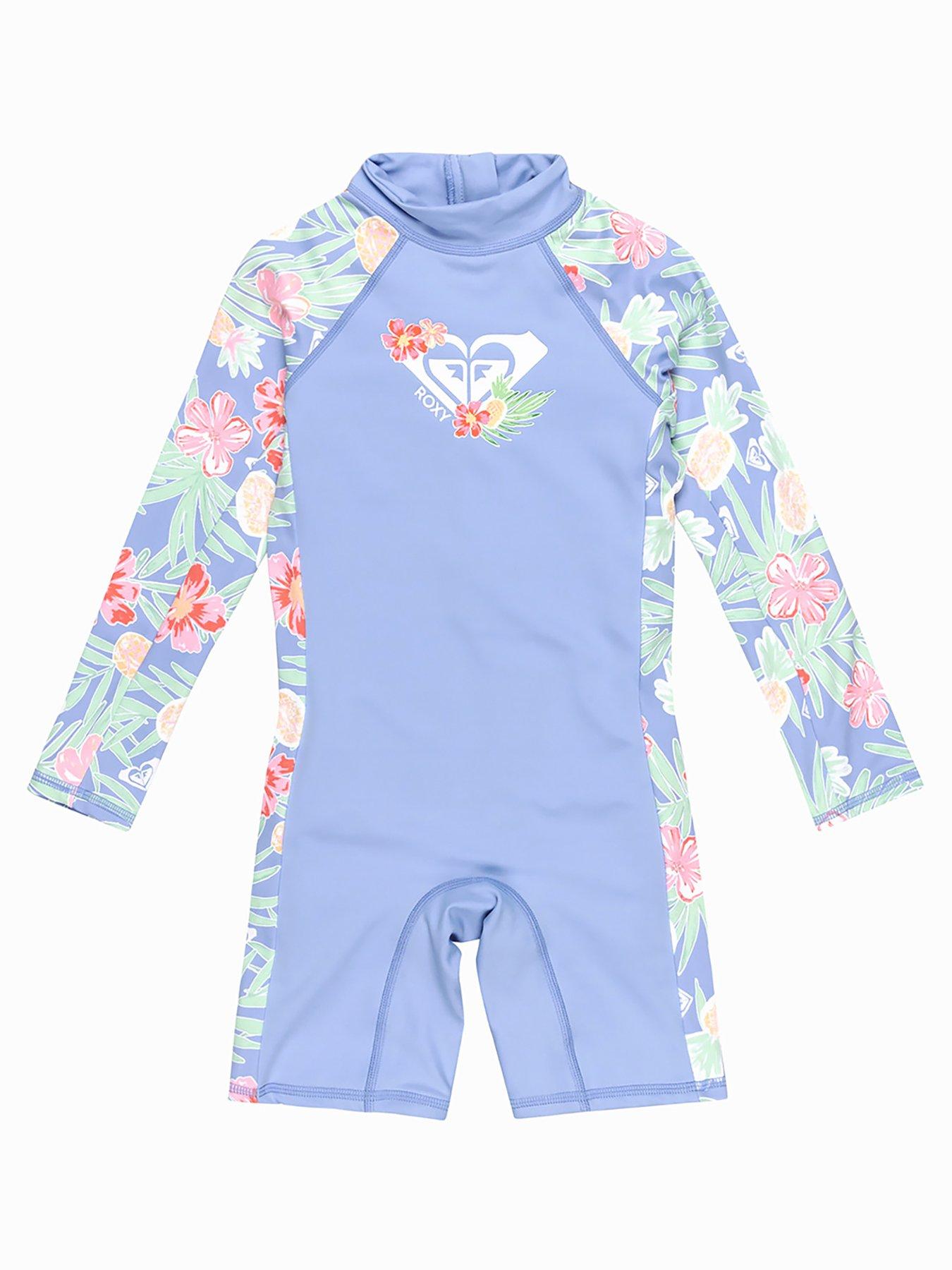 undefined Girls Tropical Story Springsuit  Rashguard - Purple