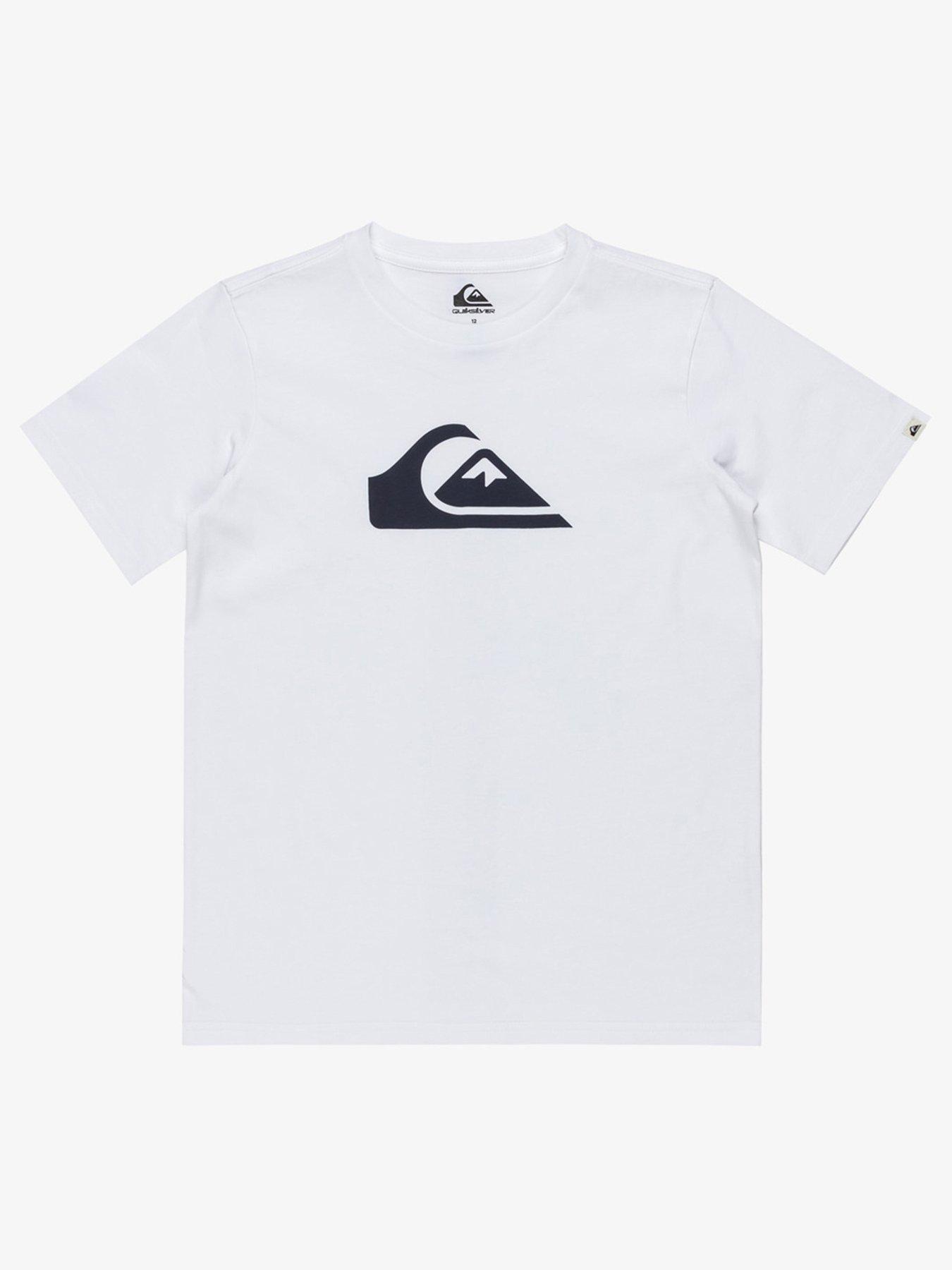 undefined Boys Everyday Comp Logo Short Sleeve T-Shirt - White