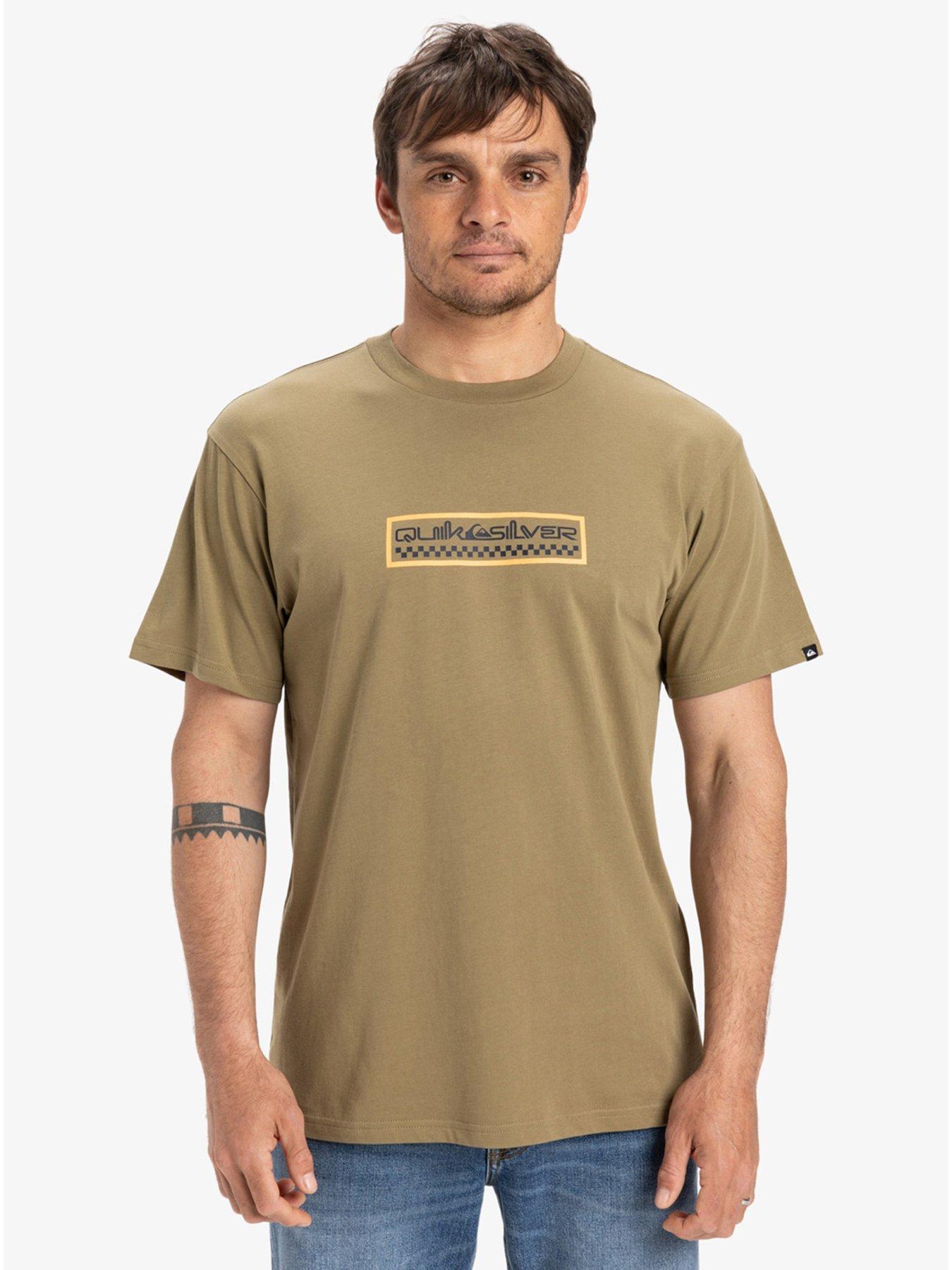 Quiksilver Mens Everyday Sun Dagger Short Sleeve Tee - Beige