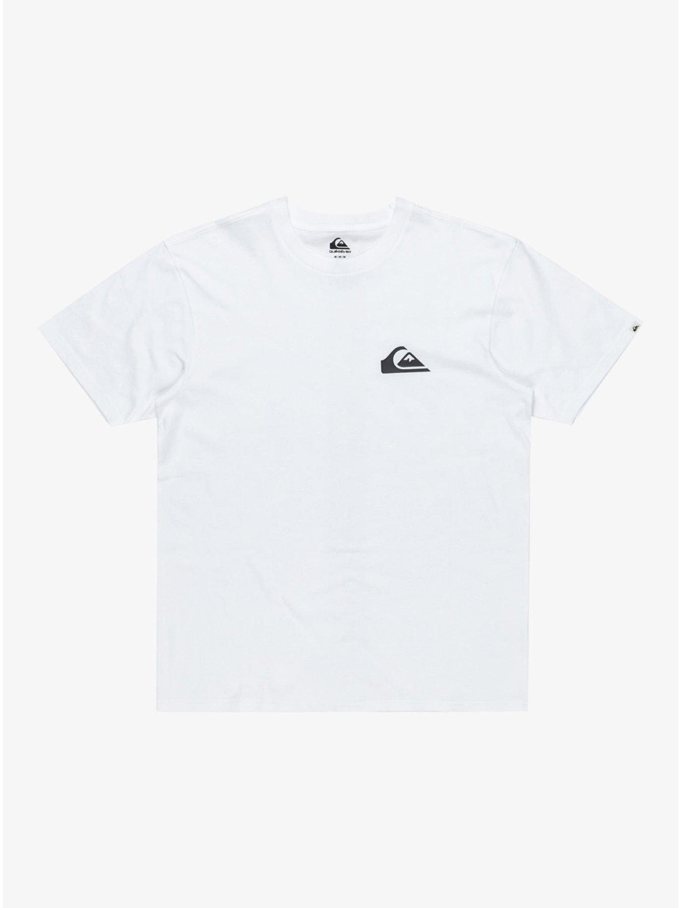 Quiksilver Mens Everyday Mini Logo Short Sleeve Tee - White