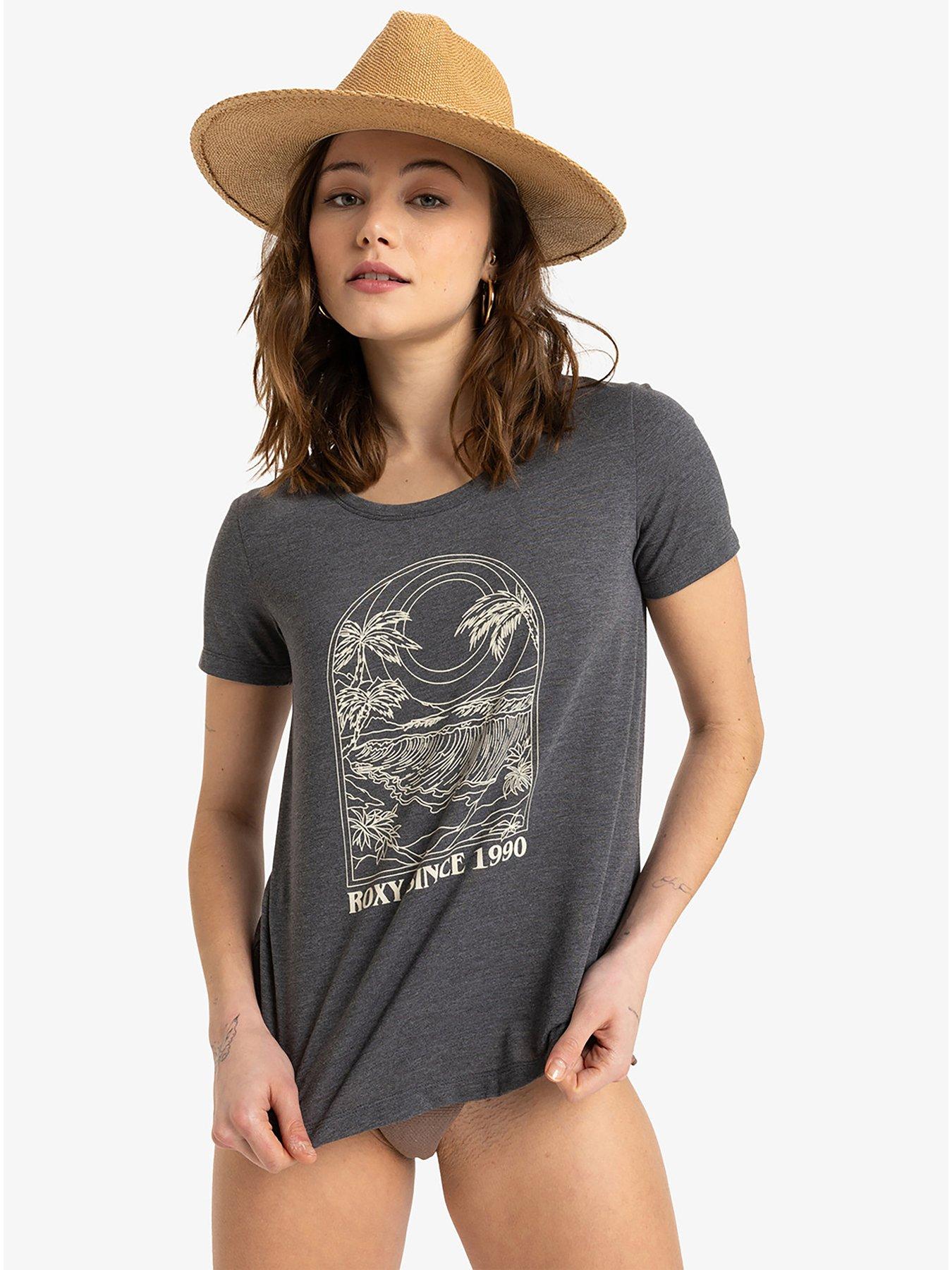 Image 1 of 5 of Roxy Womens Surfclassic Short Sleeve Top - Black