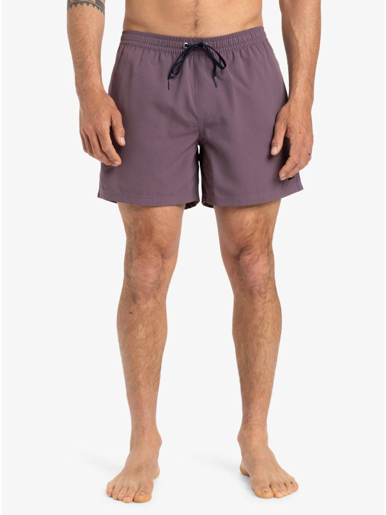 undefined Mens Everyday Solid Volley 15" Boardshorts - Purple