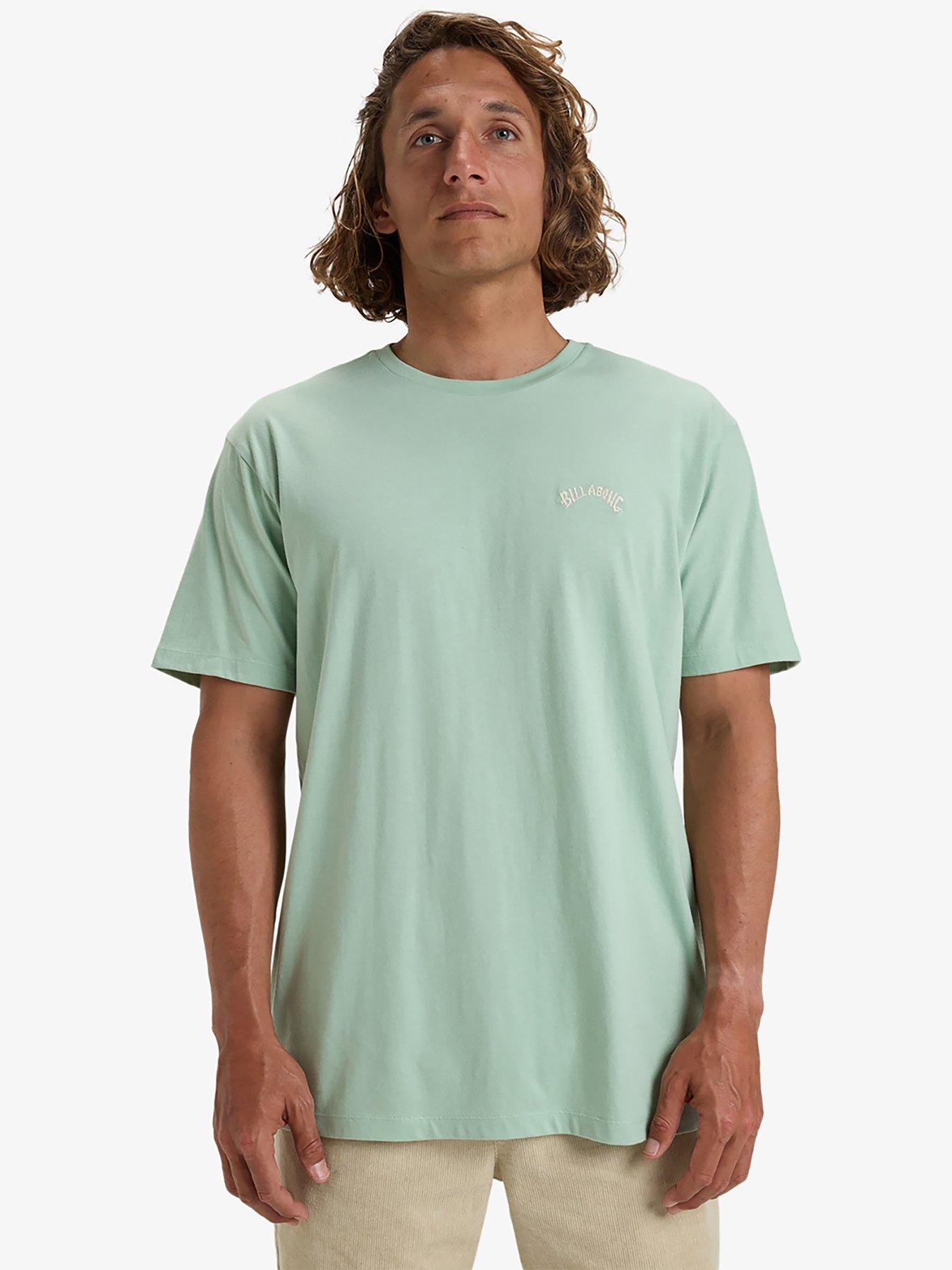 Billabong Mens Arch Crew Short Sleeve Tee - Blue