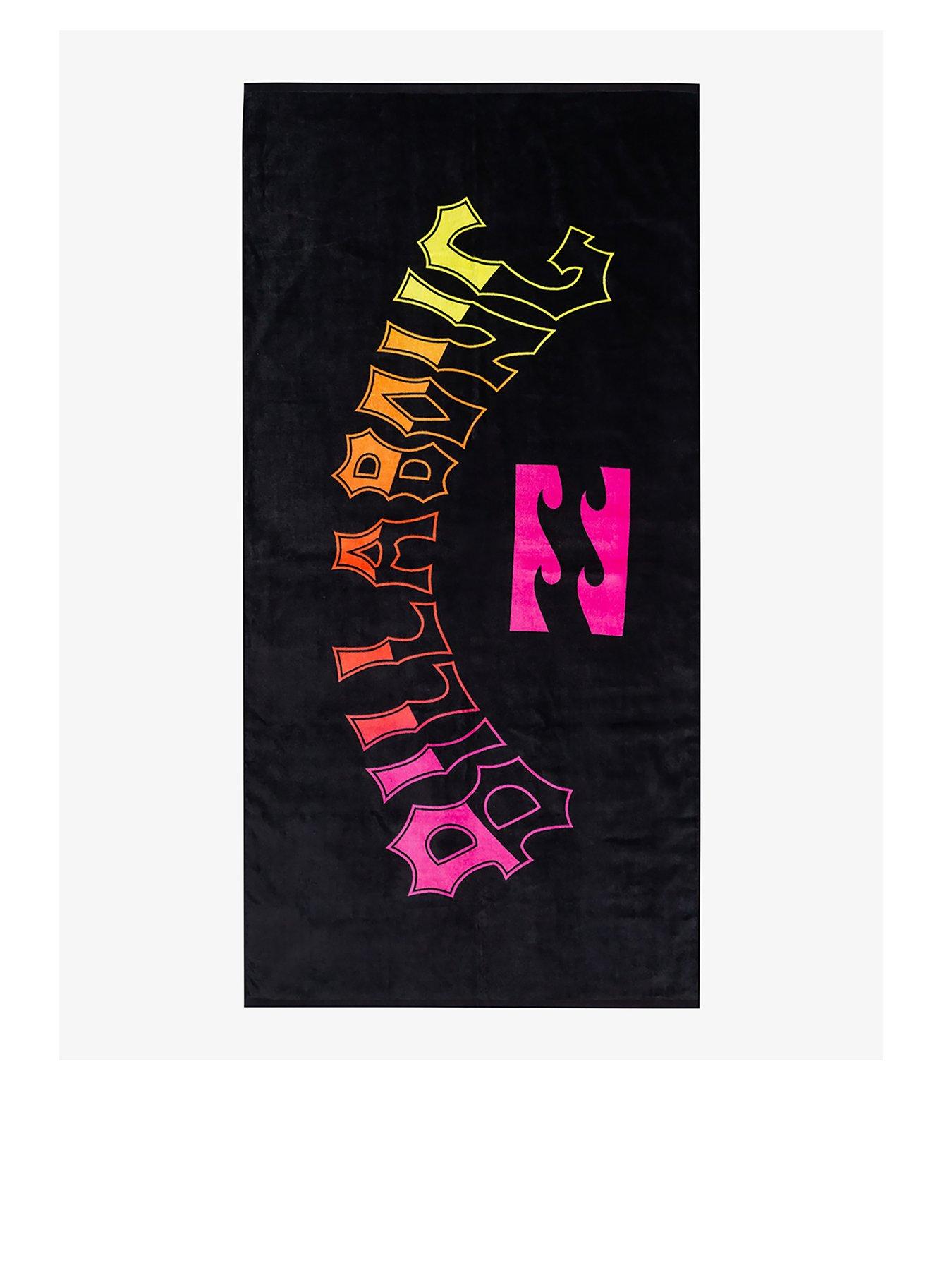 undefined Mens Arch Wave Towel Xl Towel Small Accessories - Black