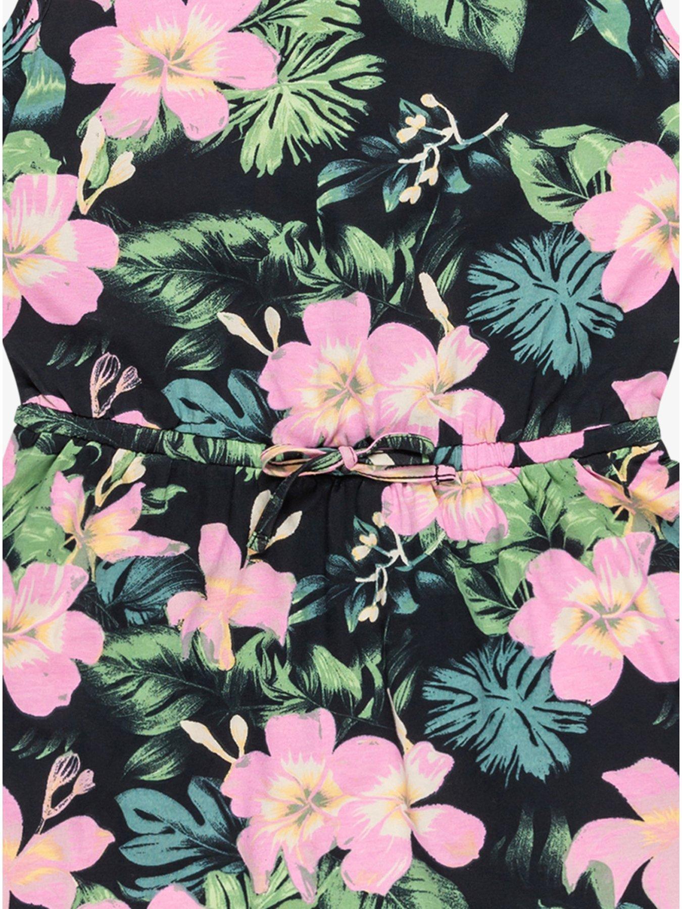 Image 3 of 3 of Roxy Girls Surfs Up Rg Printed Sleeveless Dress - Black
