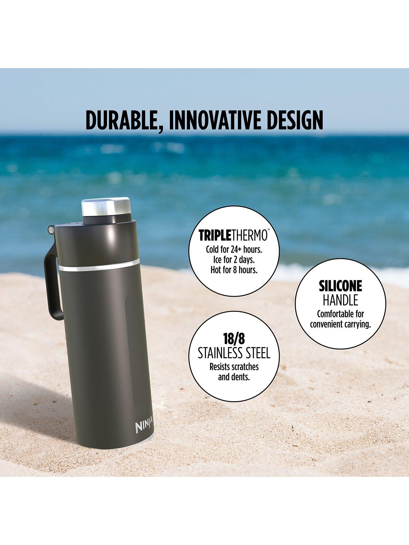 Image 3 of 7 of NINJA Thirsti 700ml Travel Bottle - Black