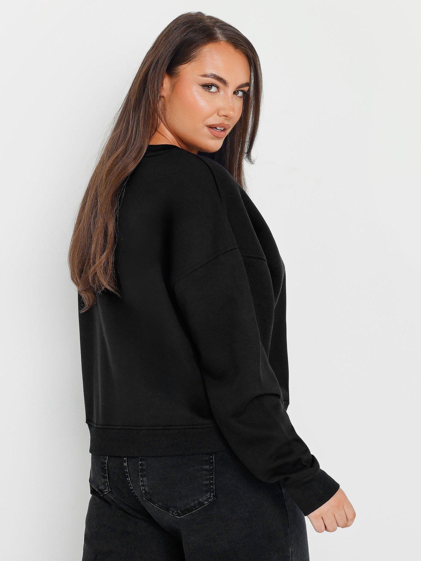 yours-curve-cherry-sweatshirt-blackstillFront