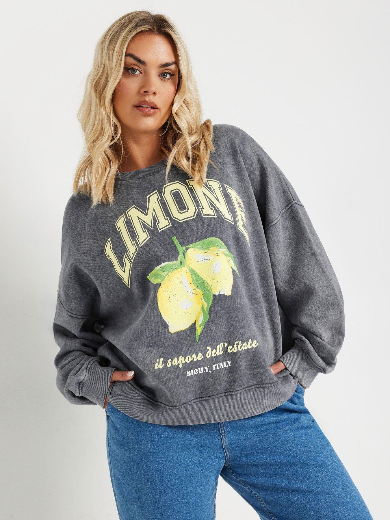 yours-curve-lemon-sweatshirt-grey