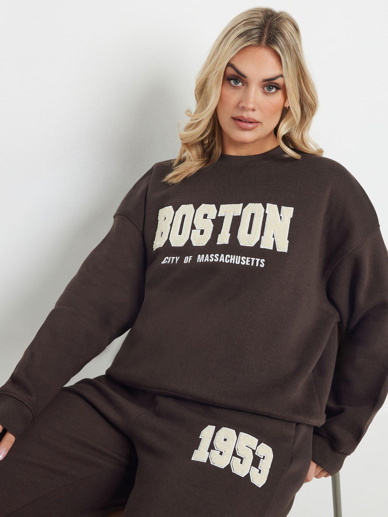 yours-curve-boston-sweatshirt-brown