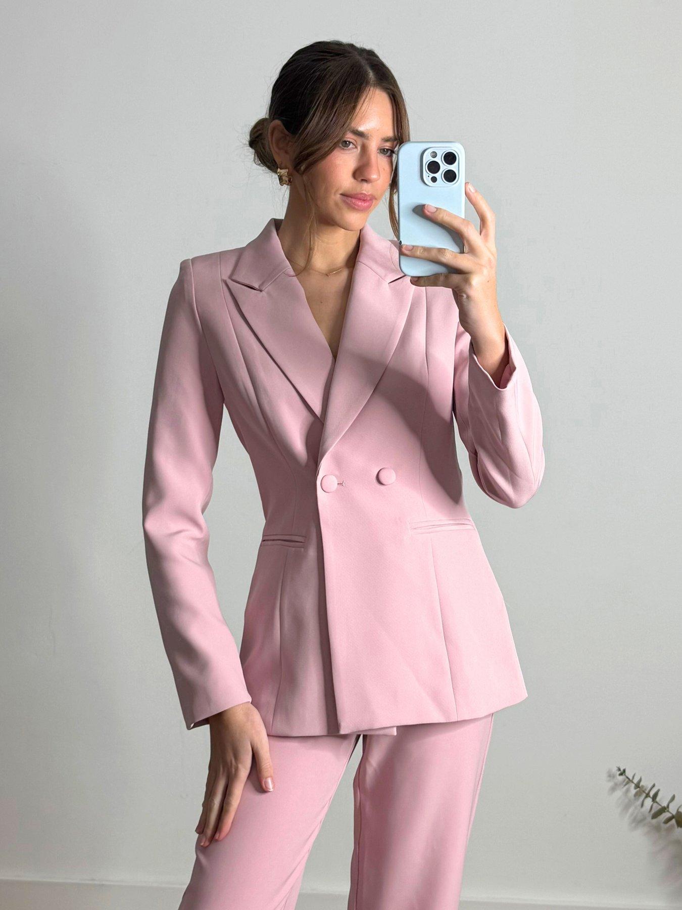 style-cheat-button-blazer-pinkfront