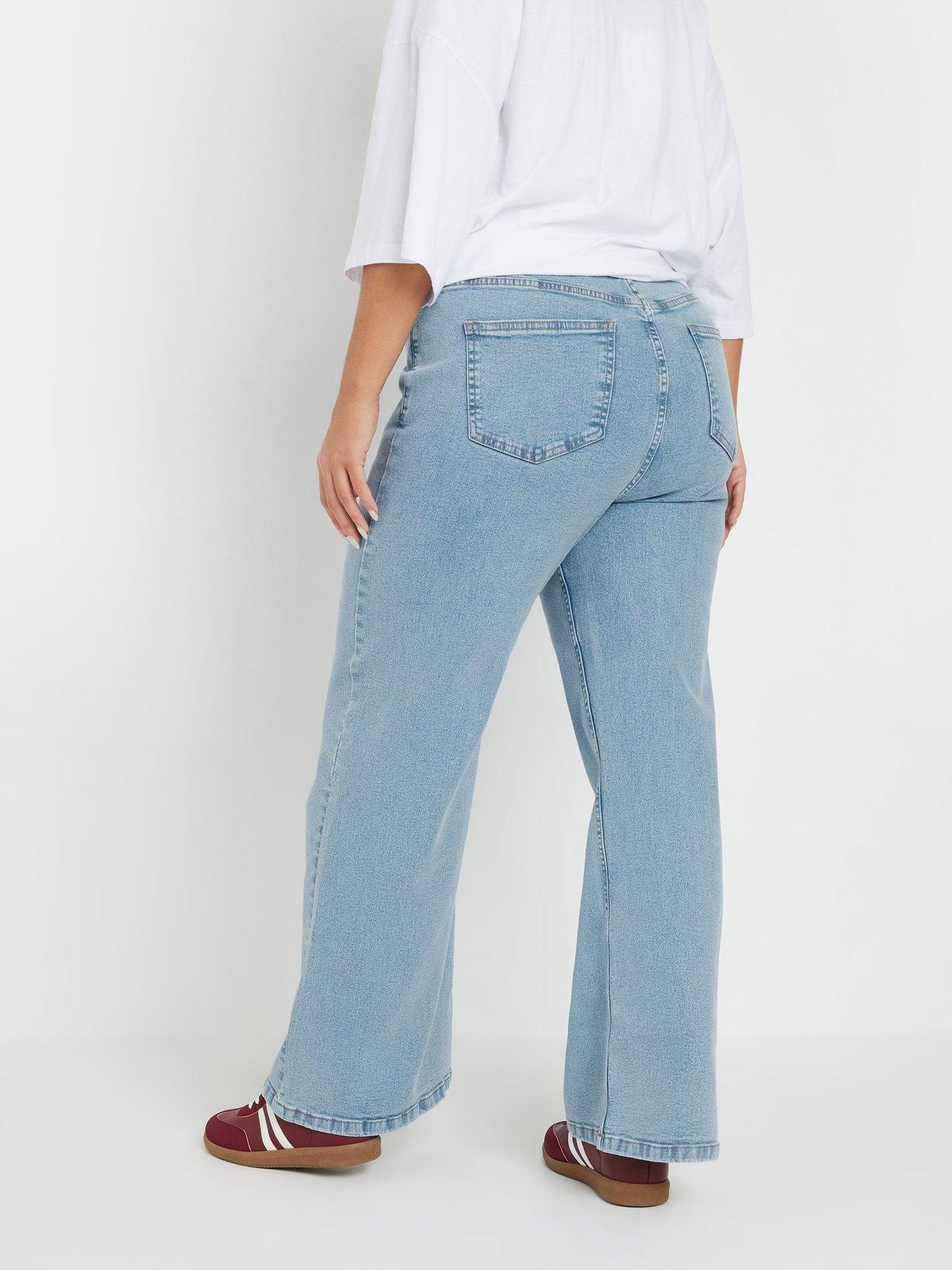 yours-curve-bleach-wash-wide-leg-jeanstillFront