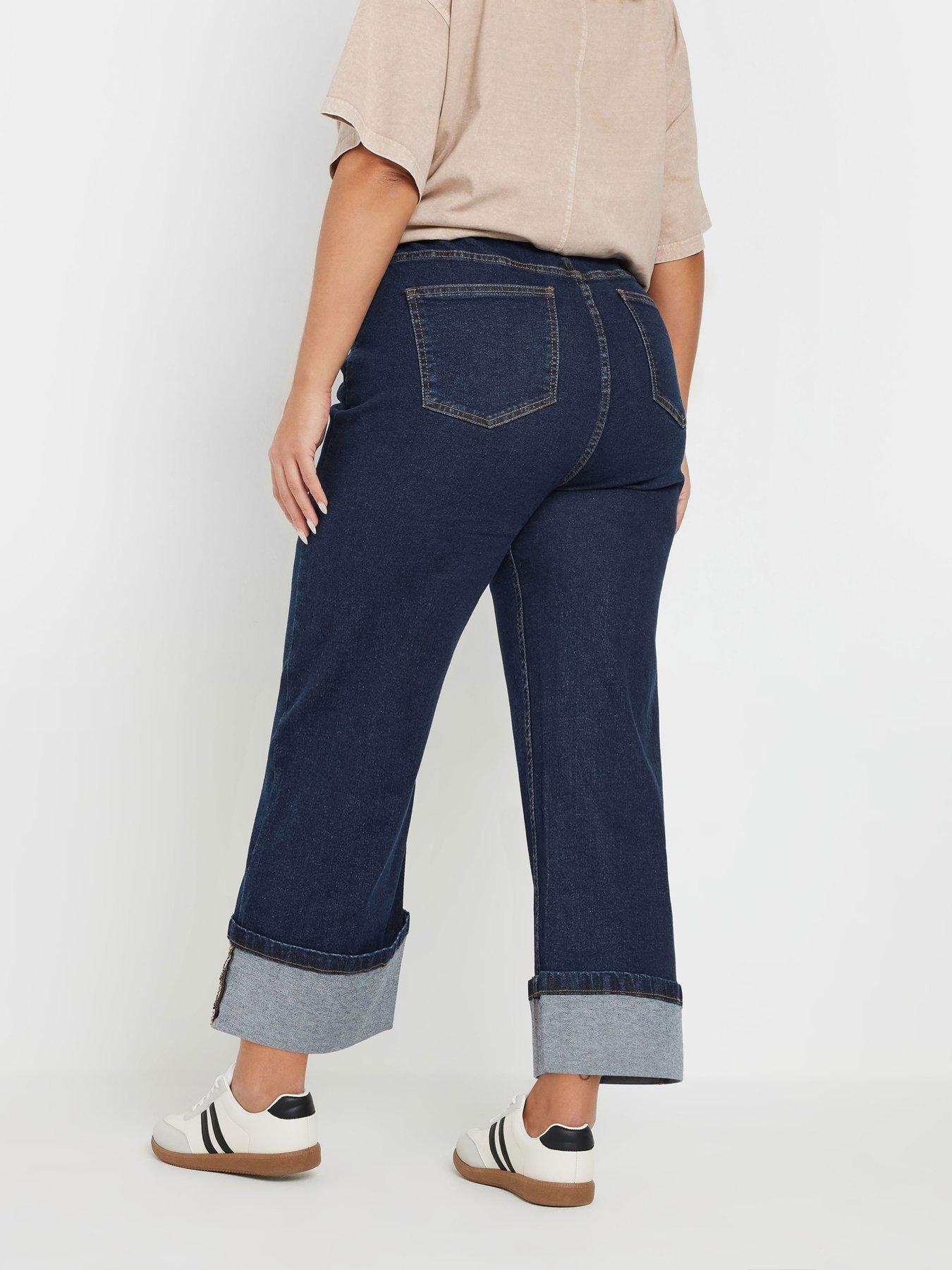 yours-curve-turn-up-hem-denim-crop-trouserstillFront