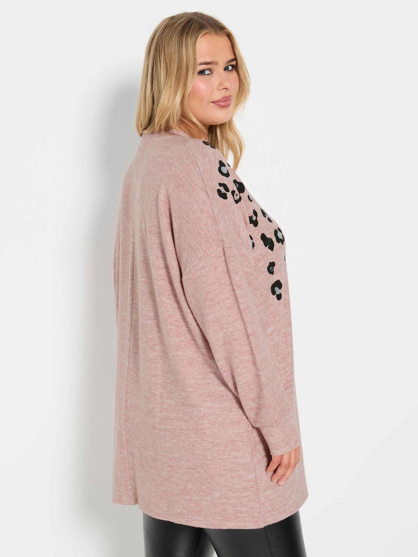 yours-curve-placement-animal-stud-jumper-pinkstillFront
