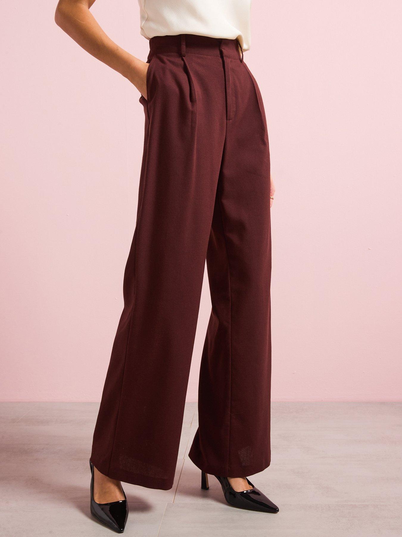 Image 2 of 6 of Style Cheat Linen Trouser - Chocolate