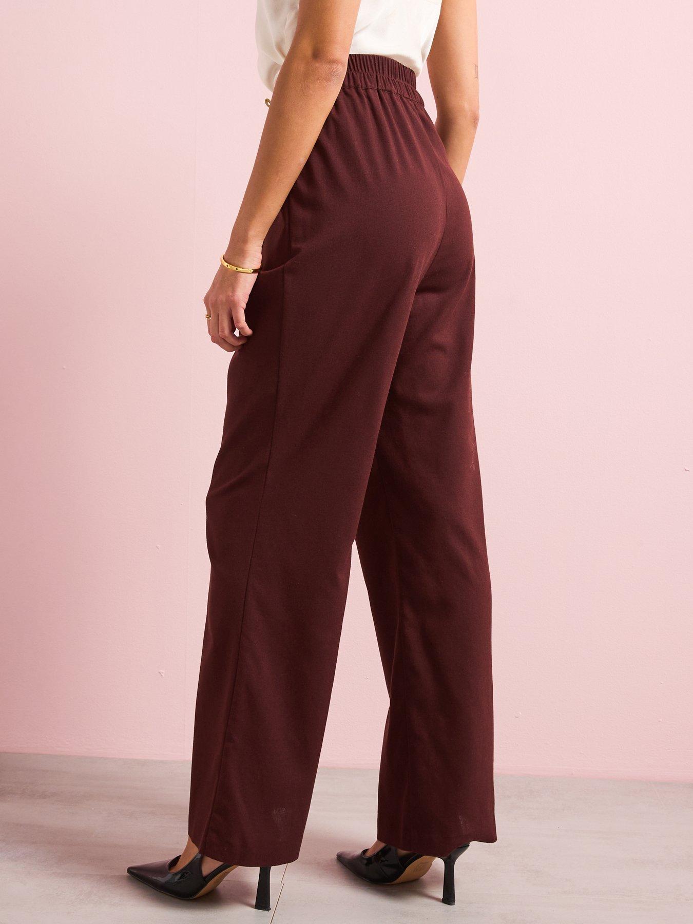 Image 3 of 6 of Style Cheat Linen Trouser - Chocolate