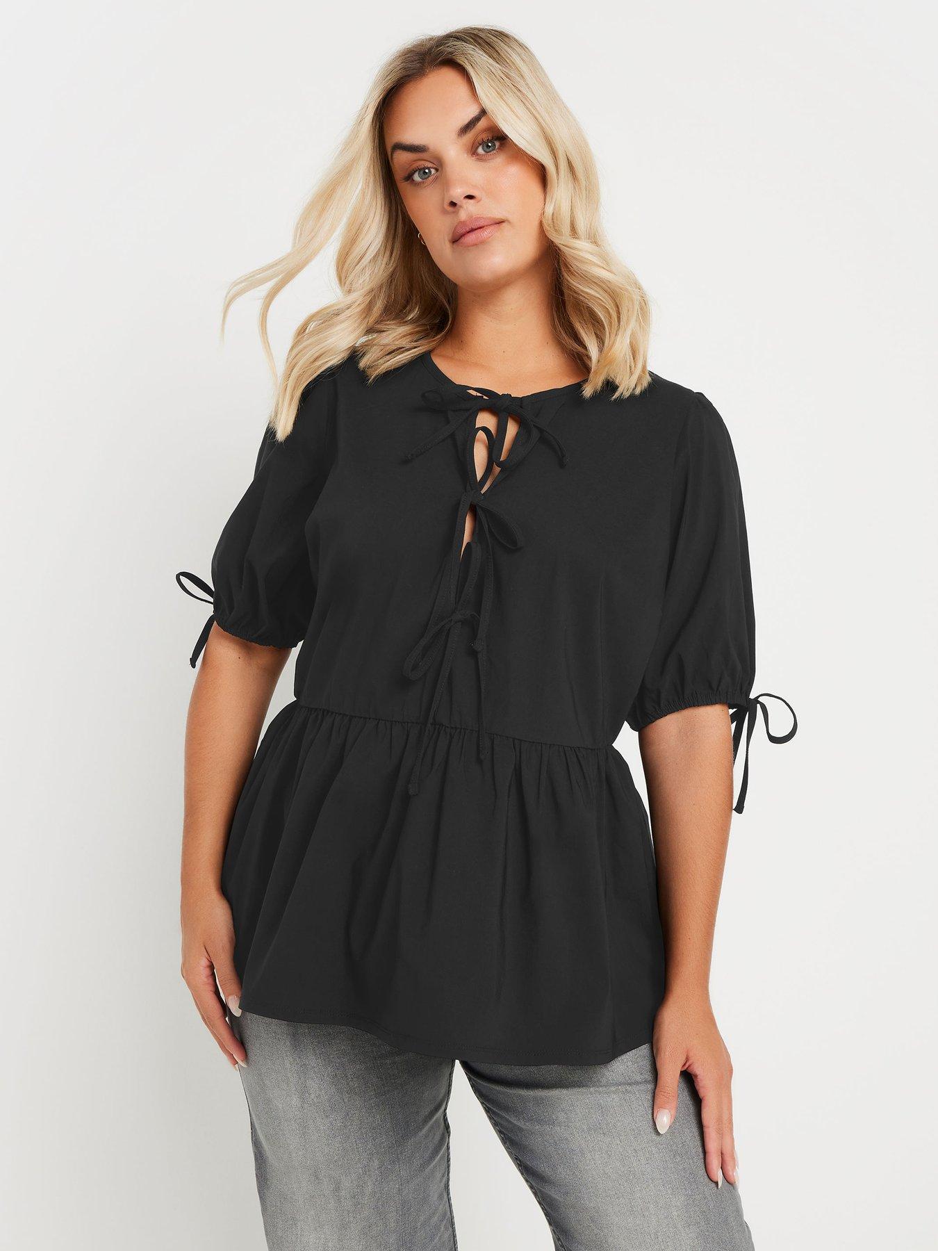 yours-curve-bengaline-tie-top-black