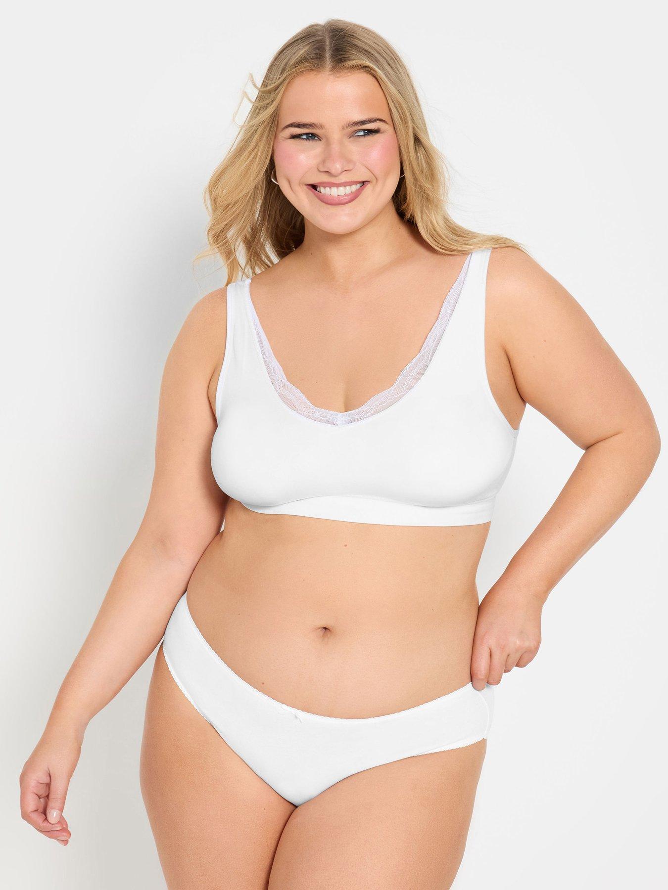 yours-curve-2-pack-seamless-rib-lace-trim-bra-blackwhiteoutfit