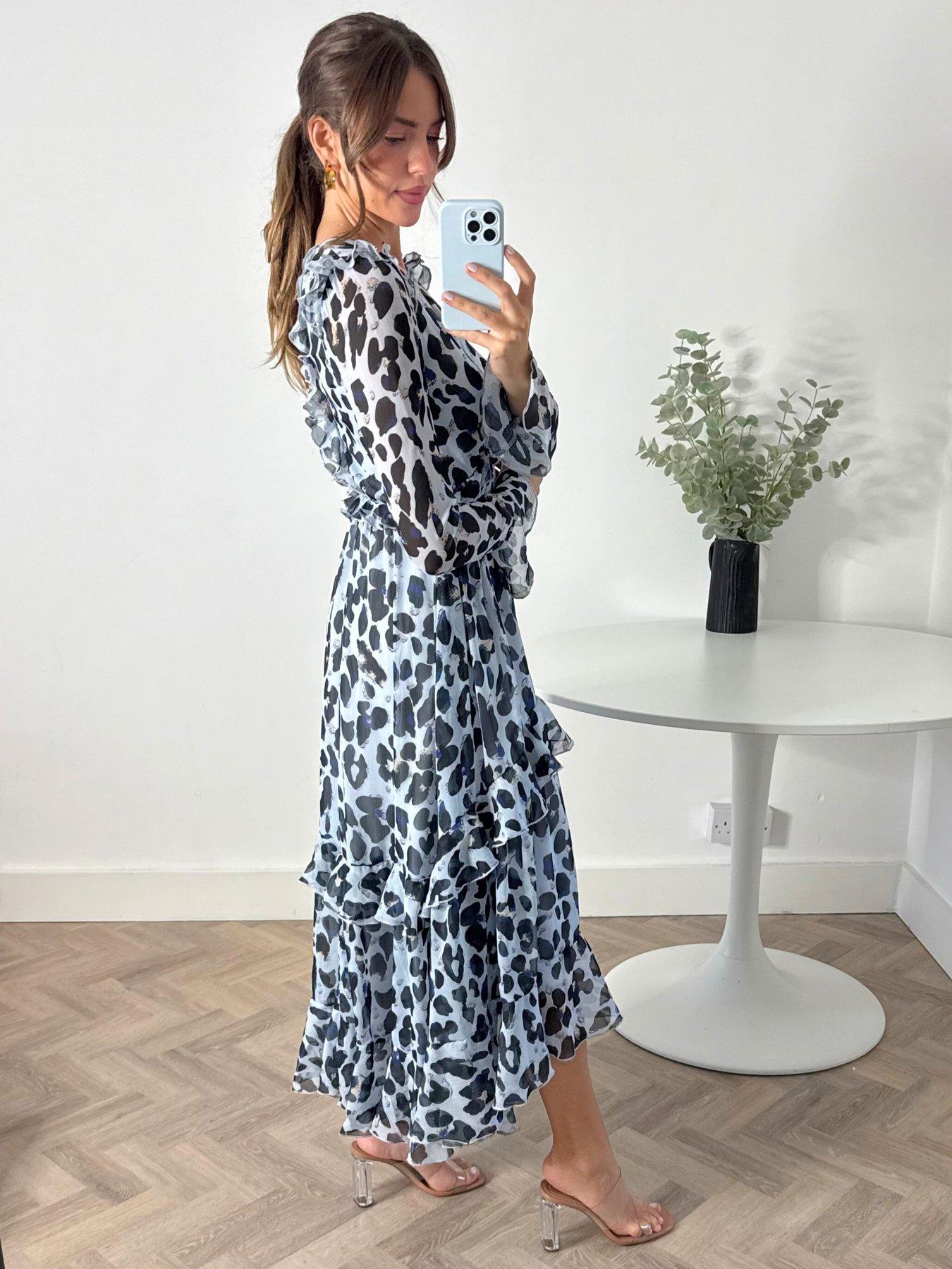 style-cheat-animal-print-midi-dress-blueoutfit