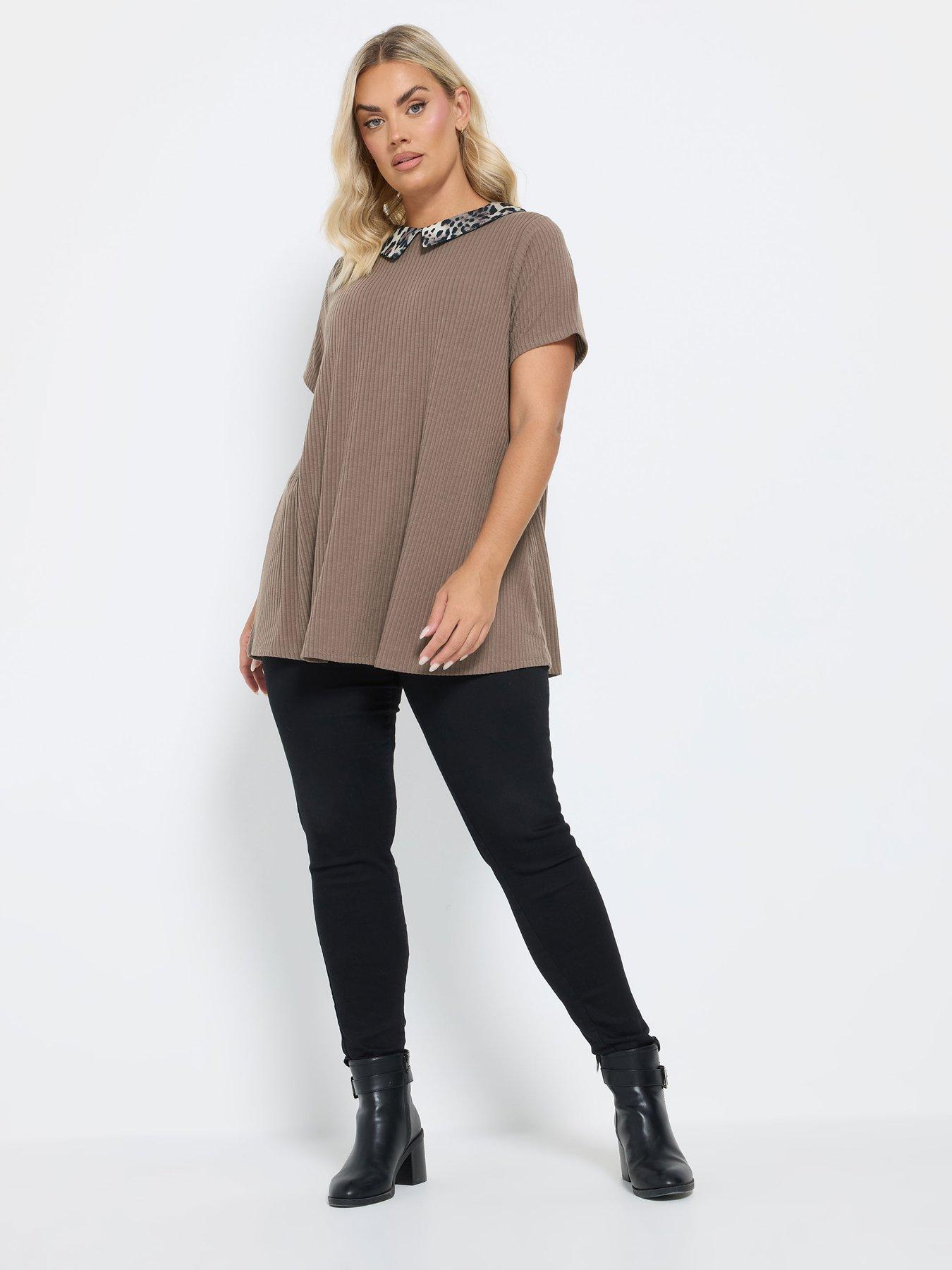 yours-curve-collar-ribbed-swing-t-shirtback