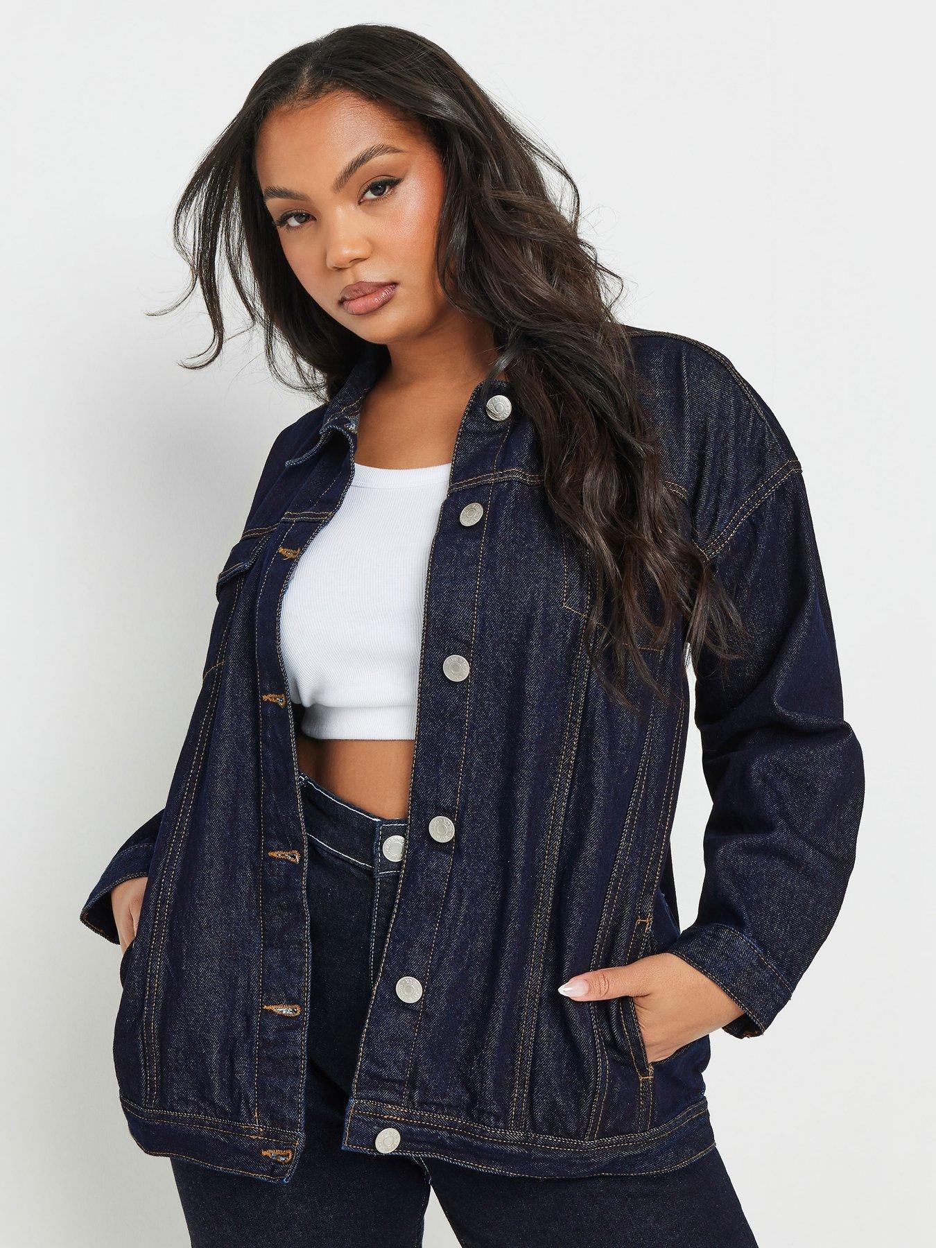 yours-curve-oversized-denim-jacketoutfit