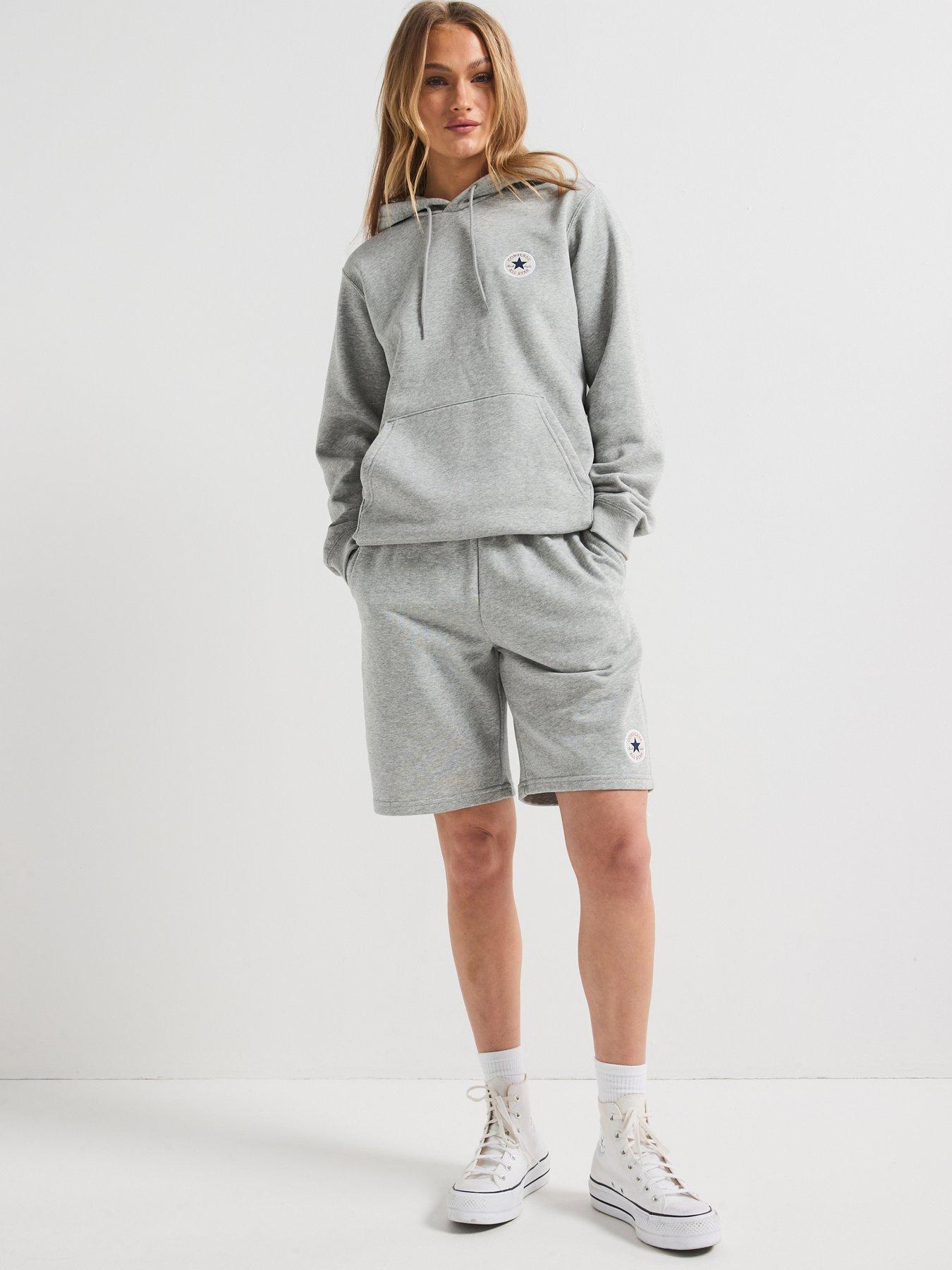 Image 3 of 6 of Converse Womens Standard Fit Core Chuck Patch Hoodie - Grey