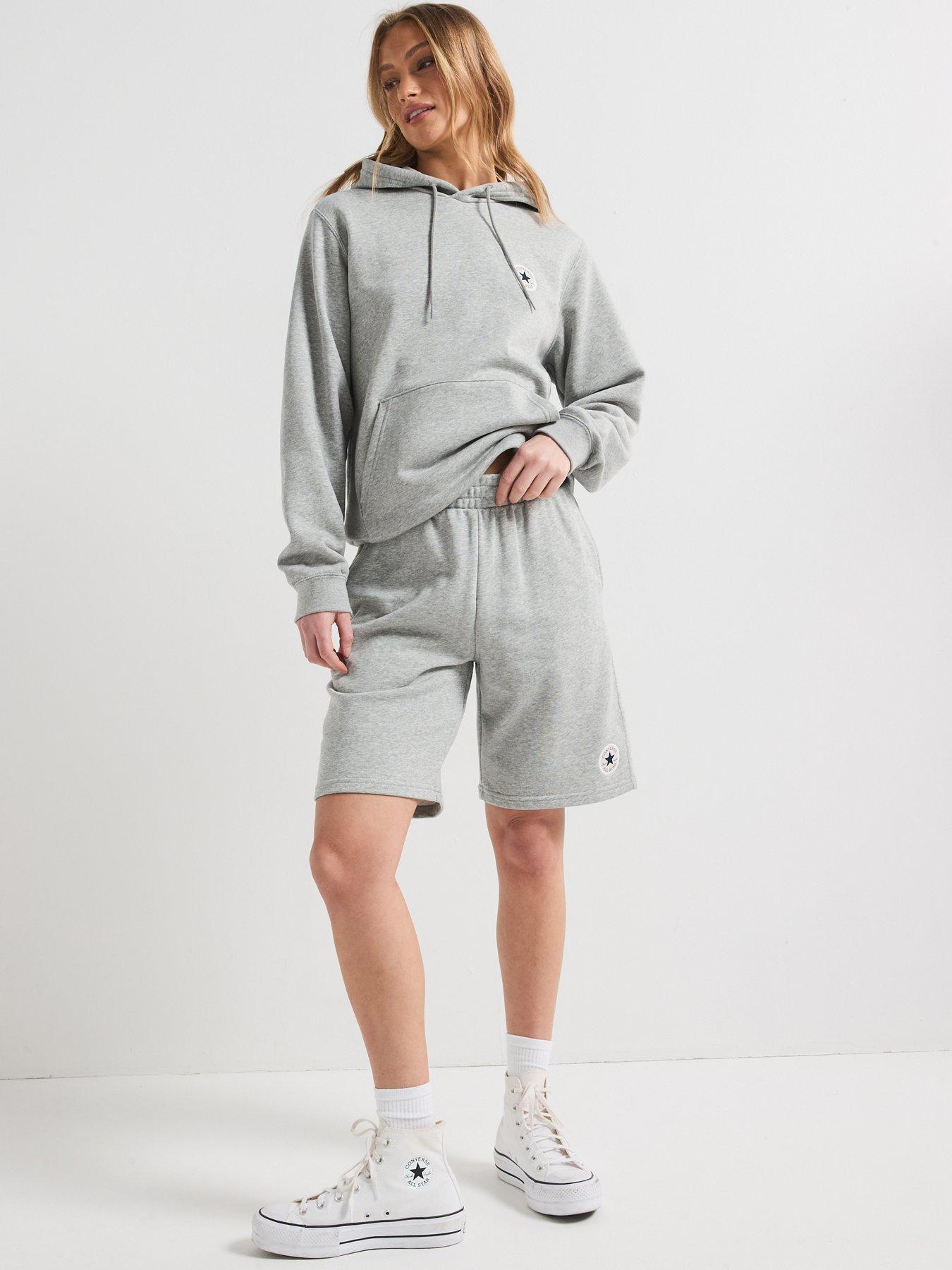 Image 6 of 6 of Converse Womens Standard Fit Core Chuck Patch Hoodie - Grey