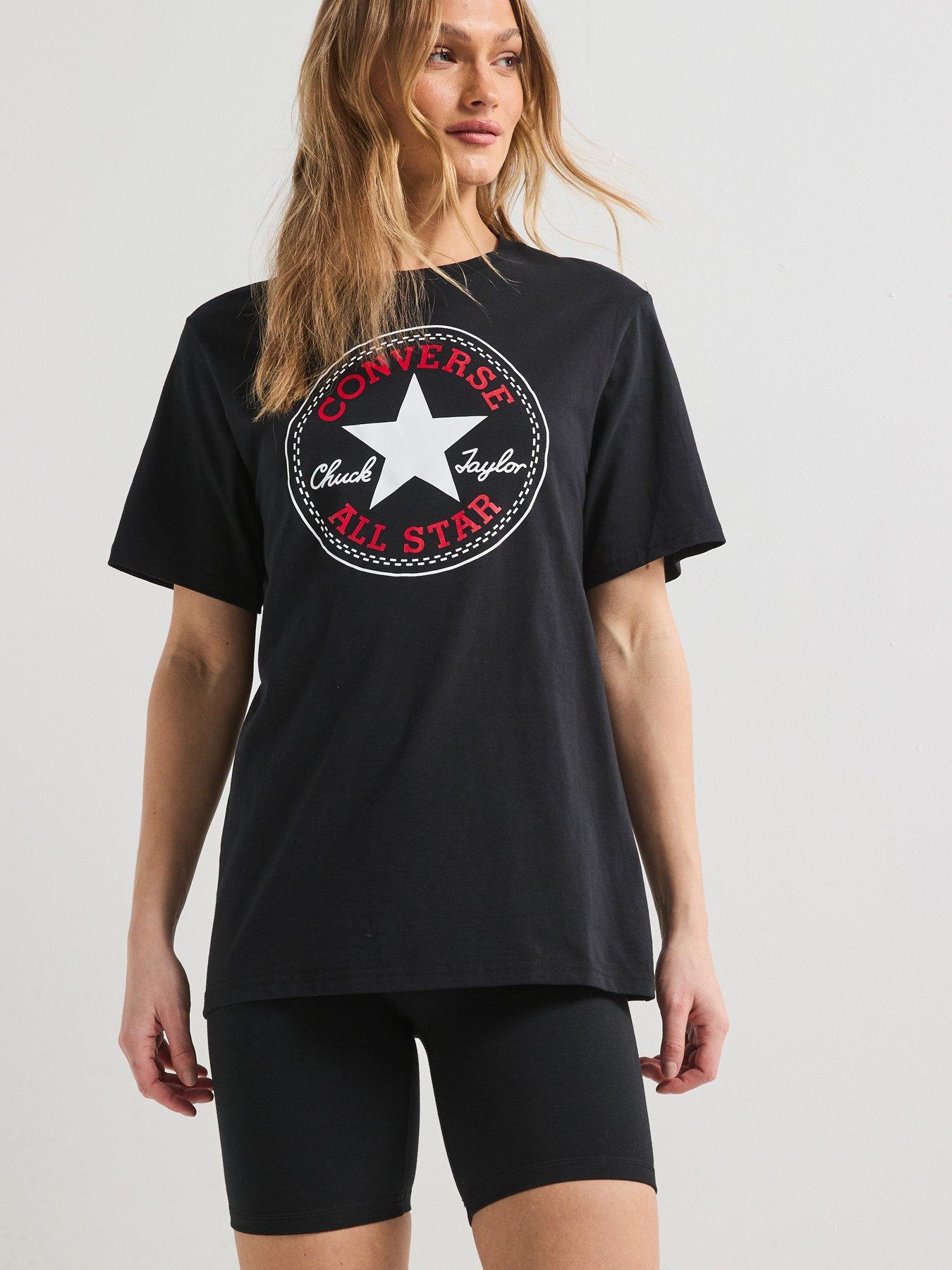 Image of Converse Womens Chuck Patch Tee - Black