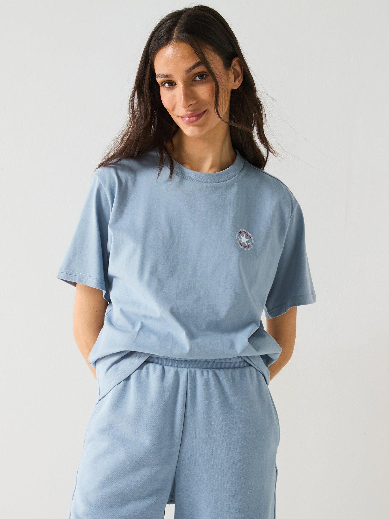 Image of Converse Womens Chuck Patch Tee - Wet Stone