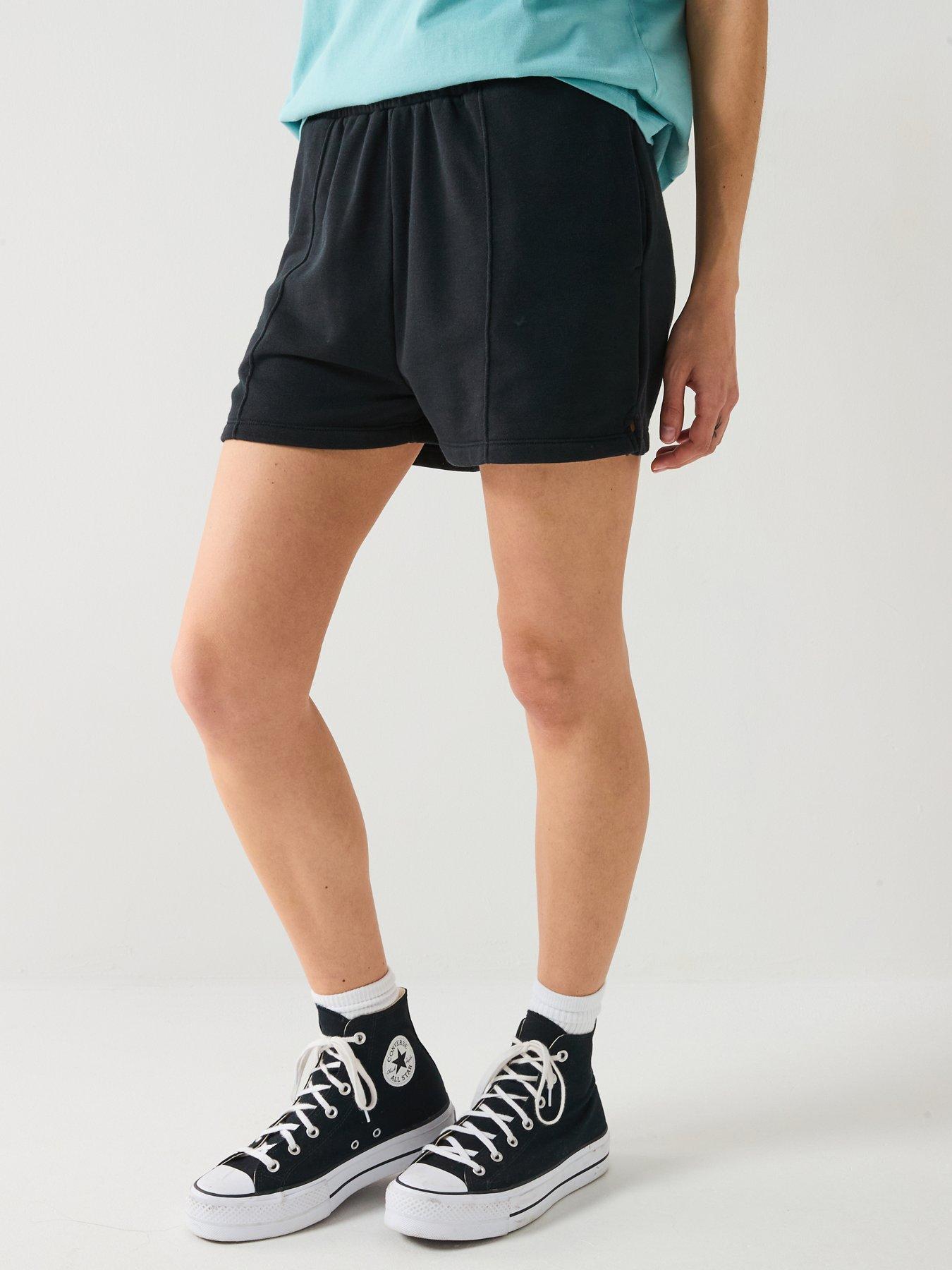 Image of Converse Womens Star Chevron Shorts - Converse Black