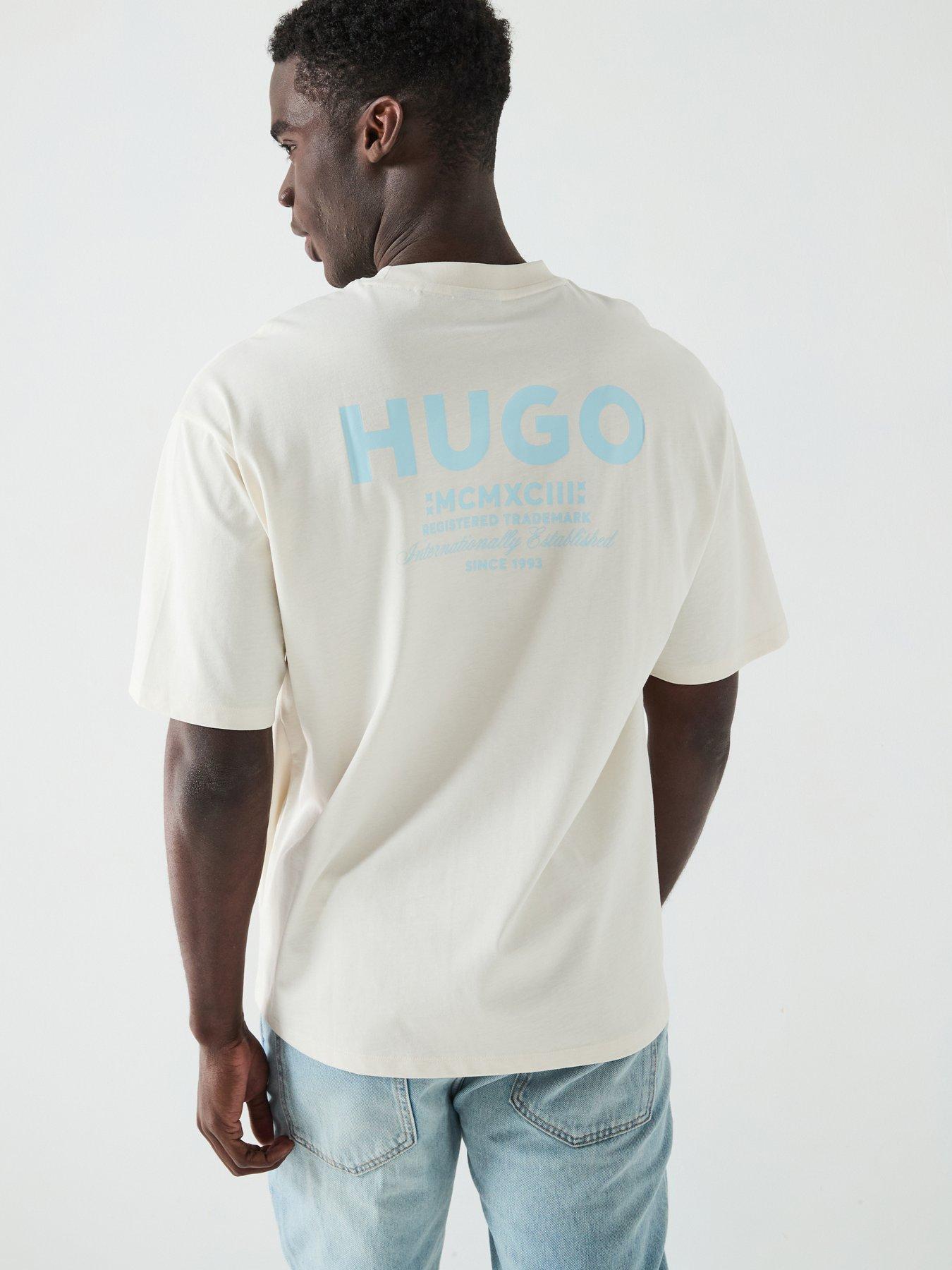 undefined Blue Nalono Oversized International Logo T-Shirt - White