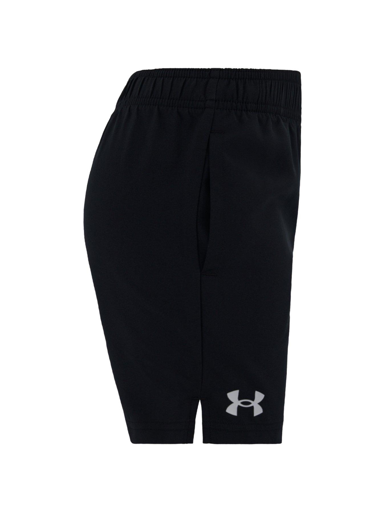 under-armour-kids-boys-woven-logo-short-blackoutfit