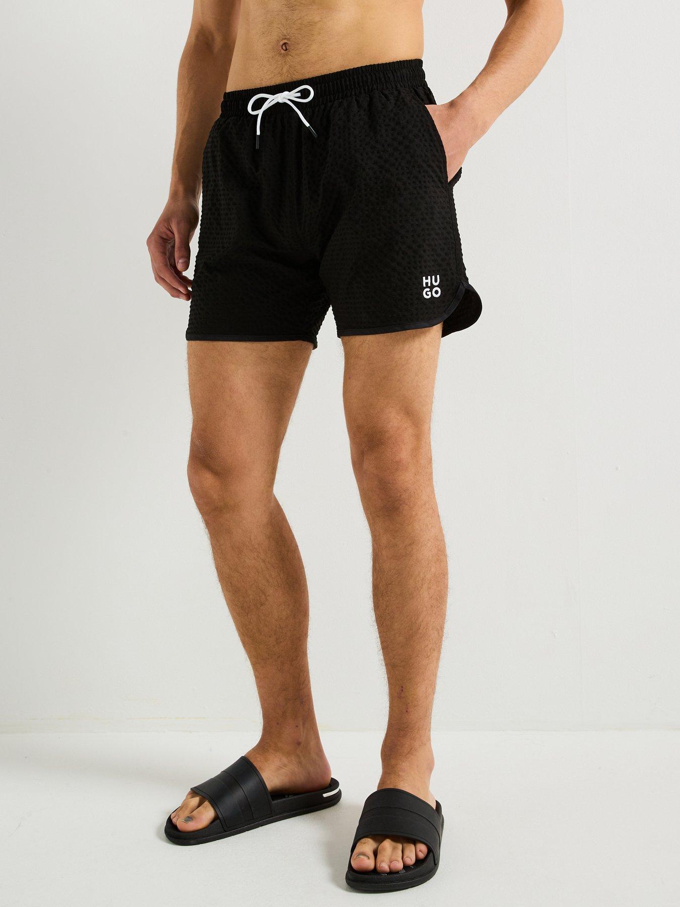 hugo-chaffle-swim-shorts-blackfront